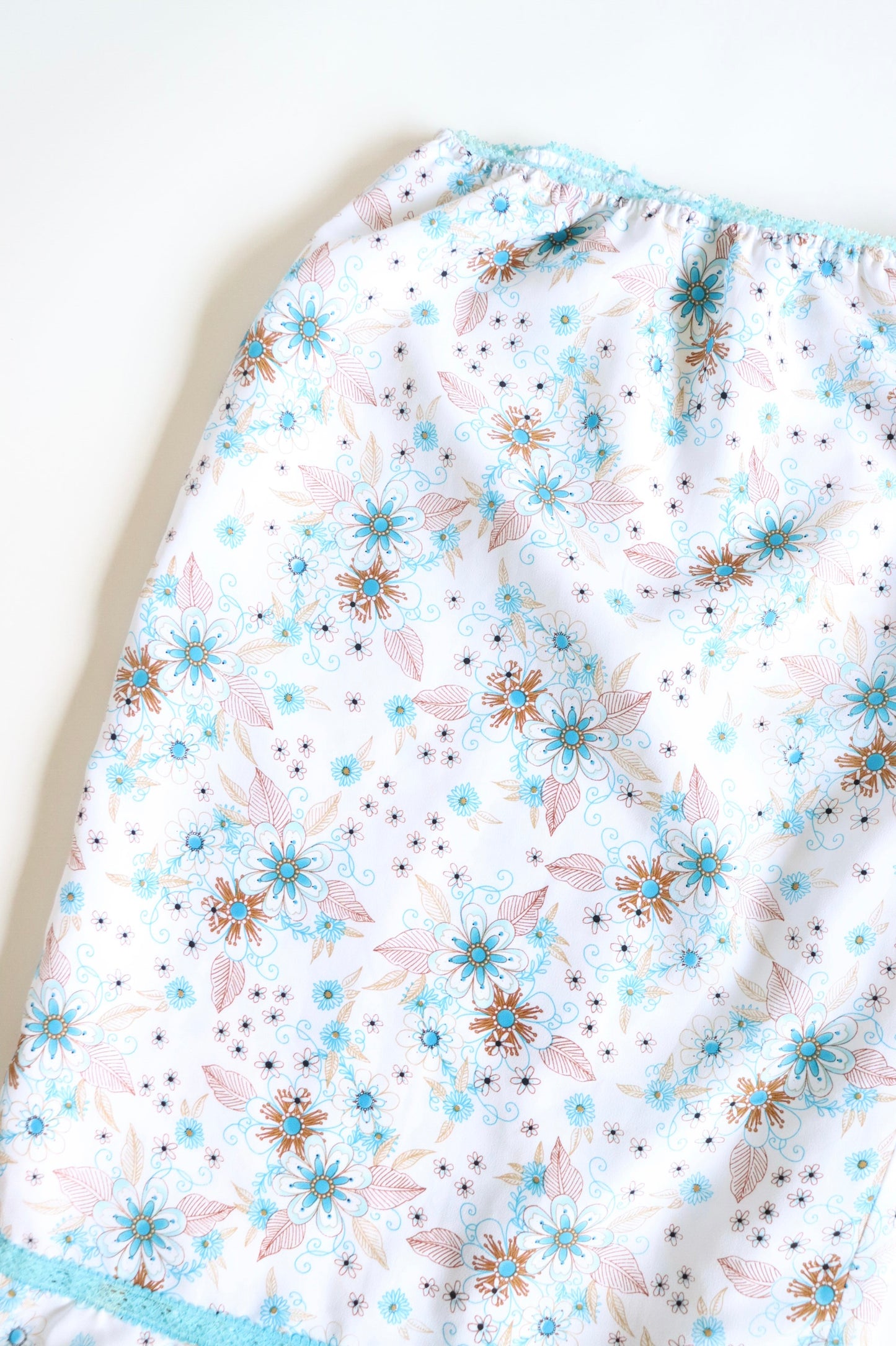 90s Floral Midi Skirt