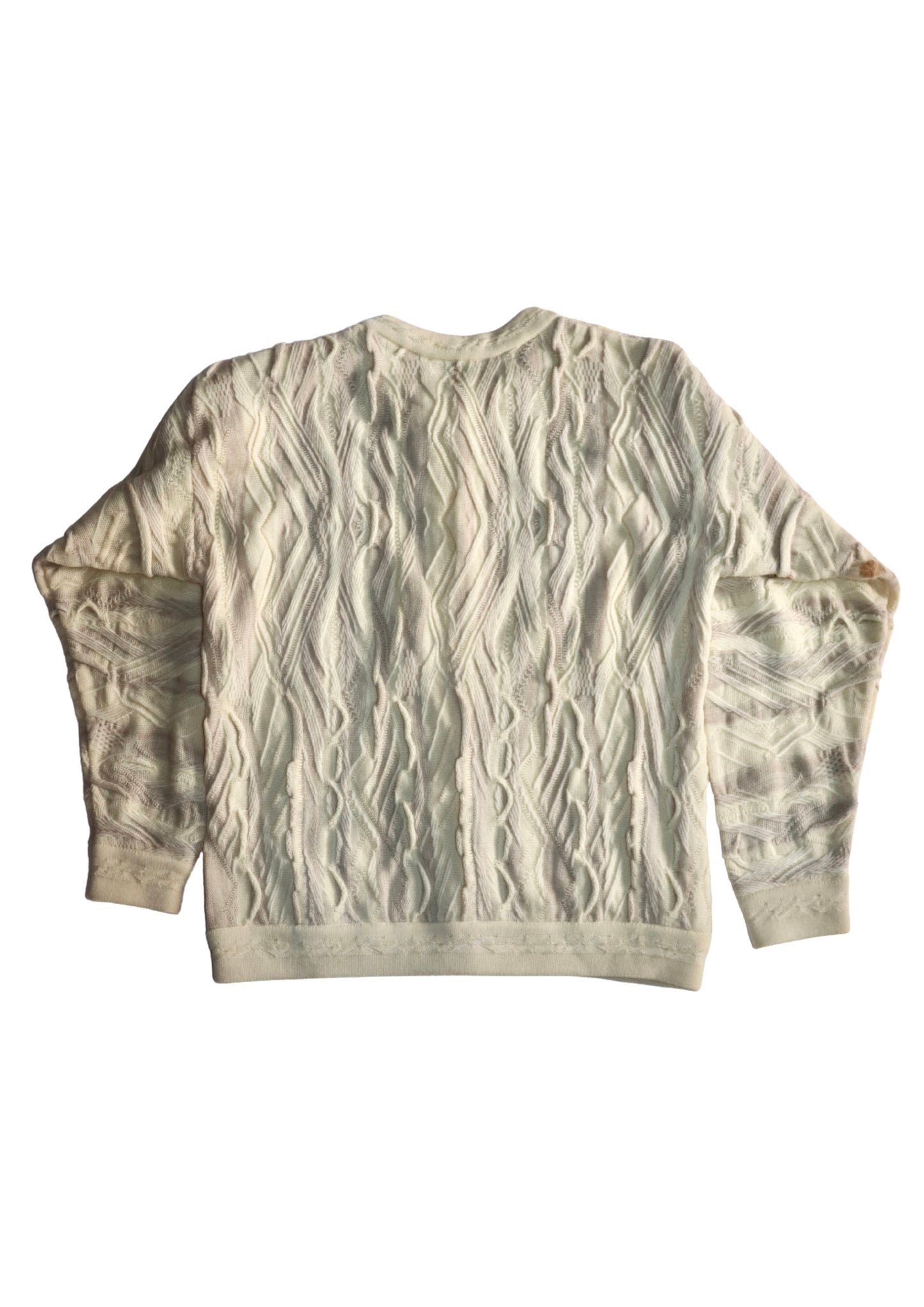 Cream Coogi Style Knit Cardi┃Size XS
