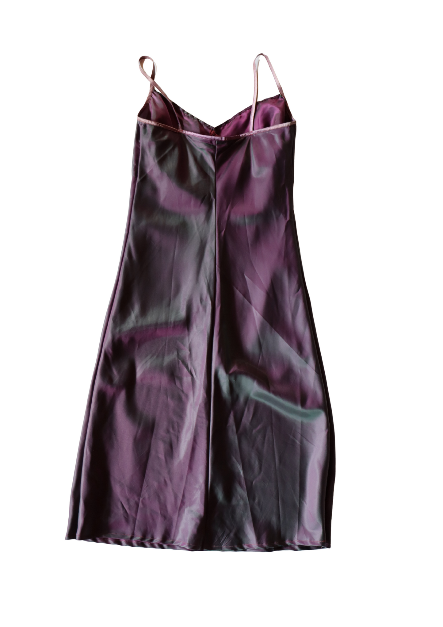 Purple and Green Vintage Slip Dress┃Size 10