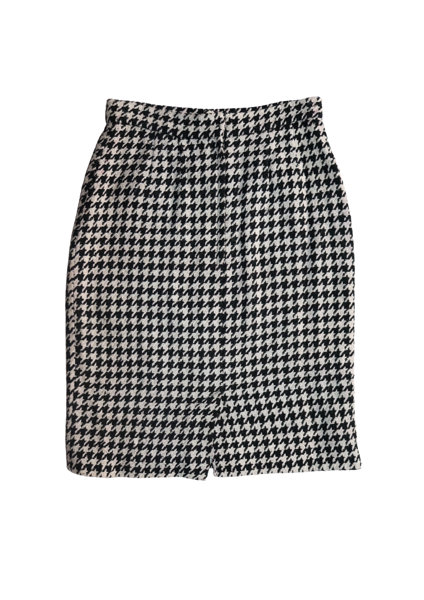 Vintage Houndstooth Midi Skirt