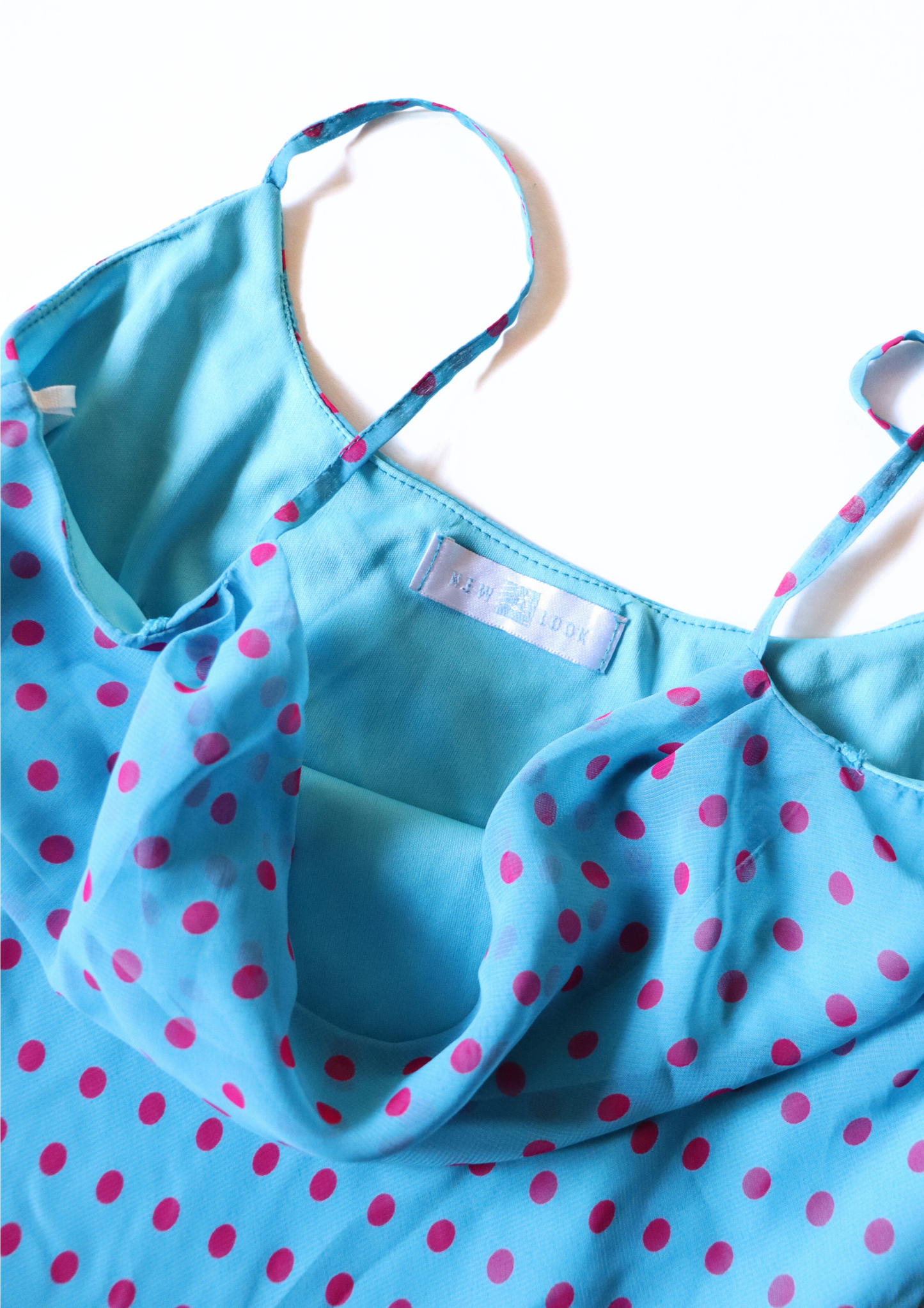 Blue and Purple Polka Dot Dress┃Size 12