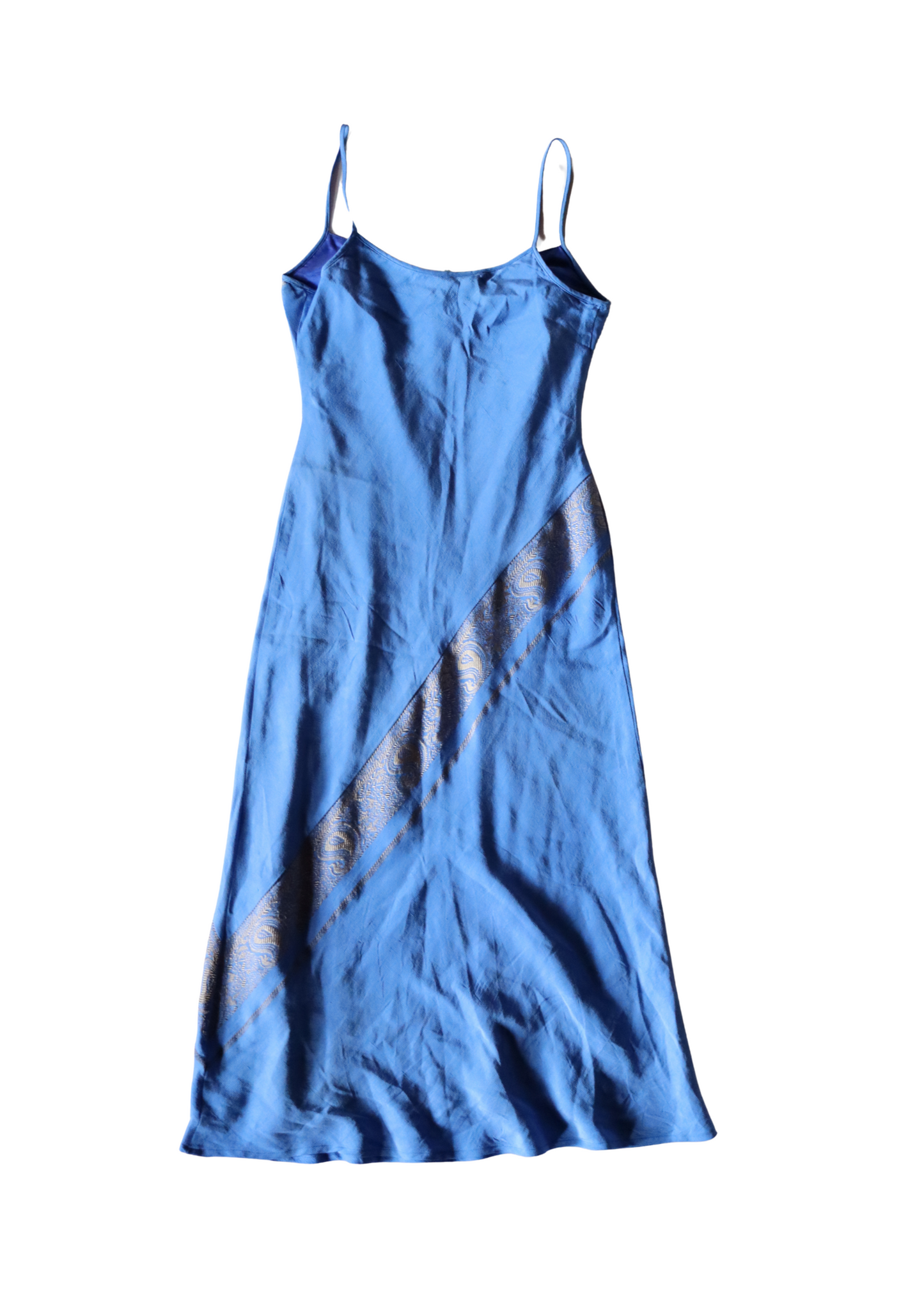 Vintage Blue Midi Slip Dress┃Size 8