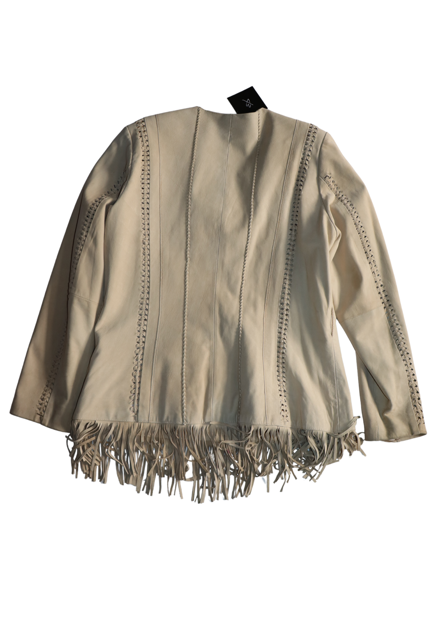 Vintage Cream Fringe Jacket