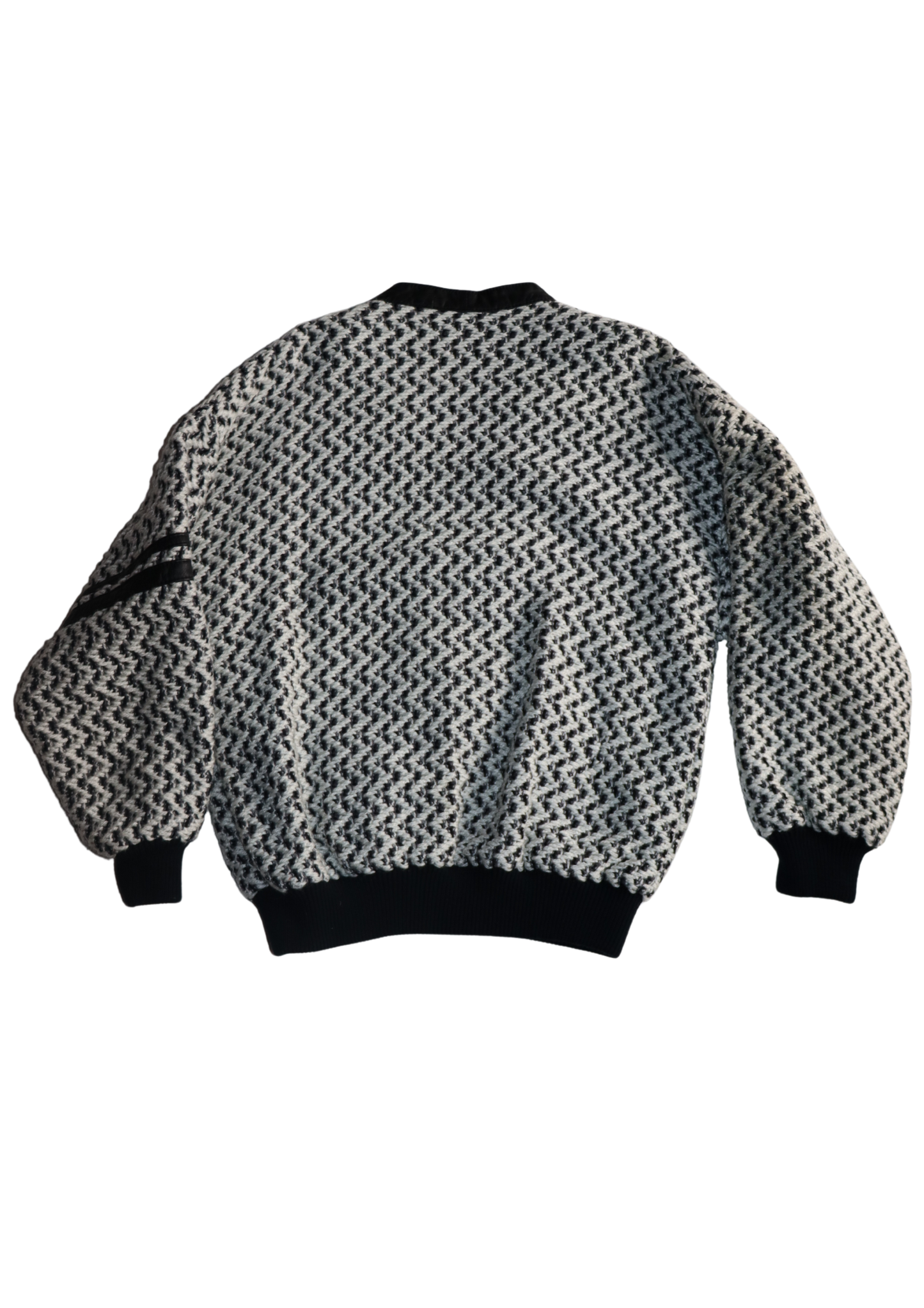 Vintage Black and White Bomber┃Size M