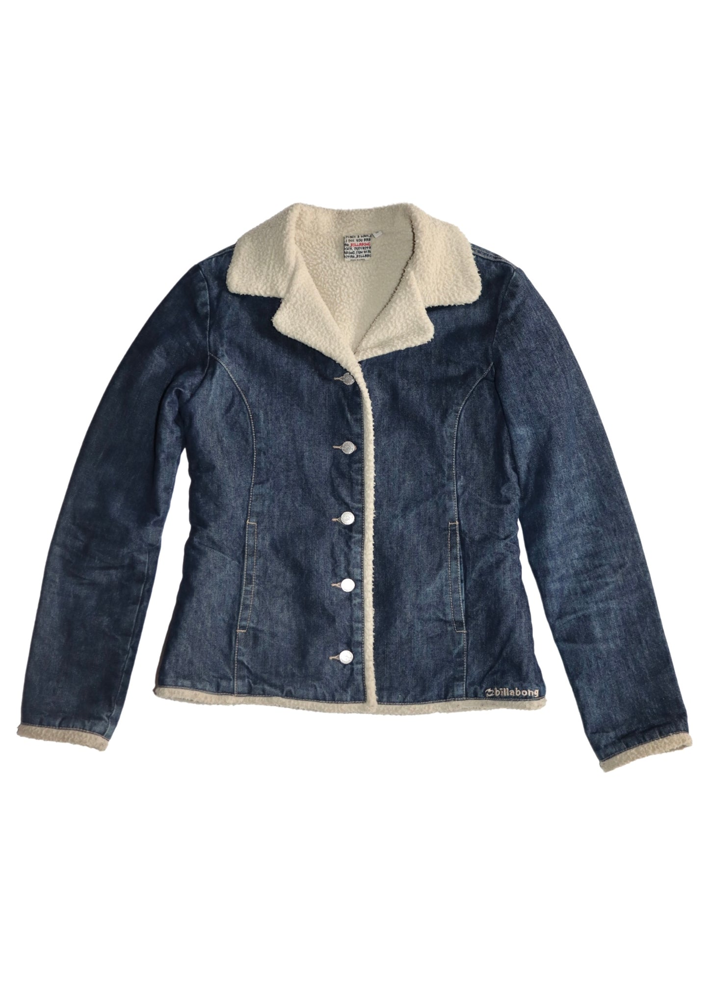 Denim Billabong Fleece Lined Jacket┃Size 10