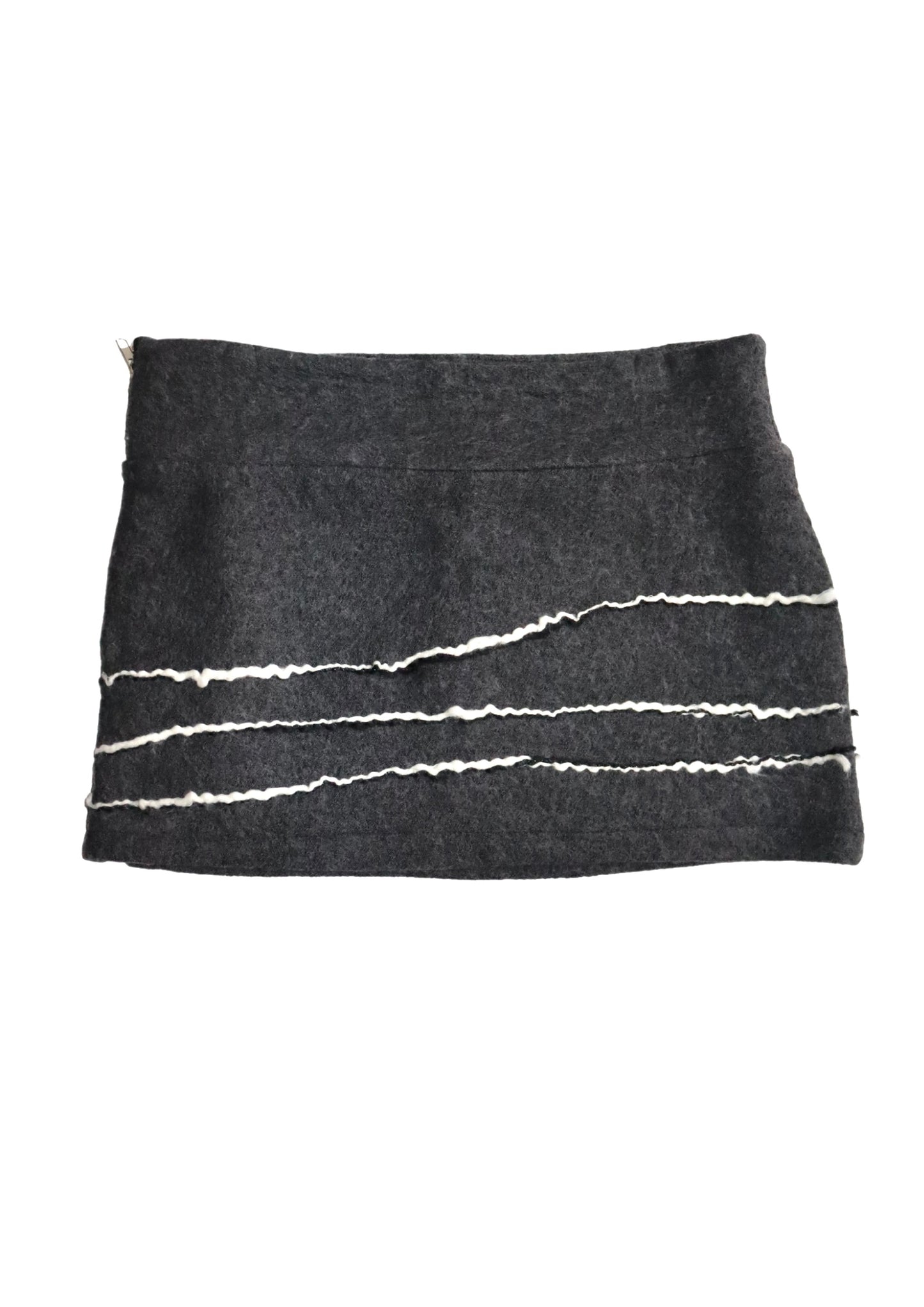 Felt Mini Skirt ┃Size M