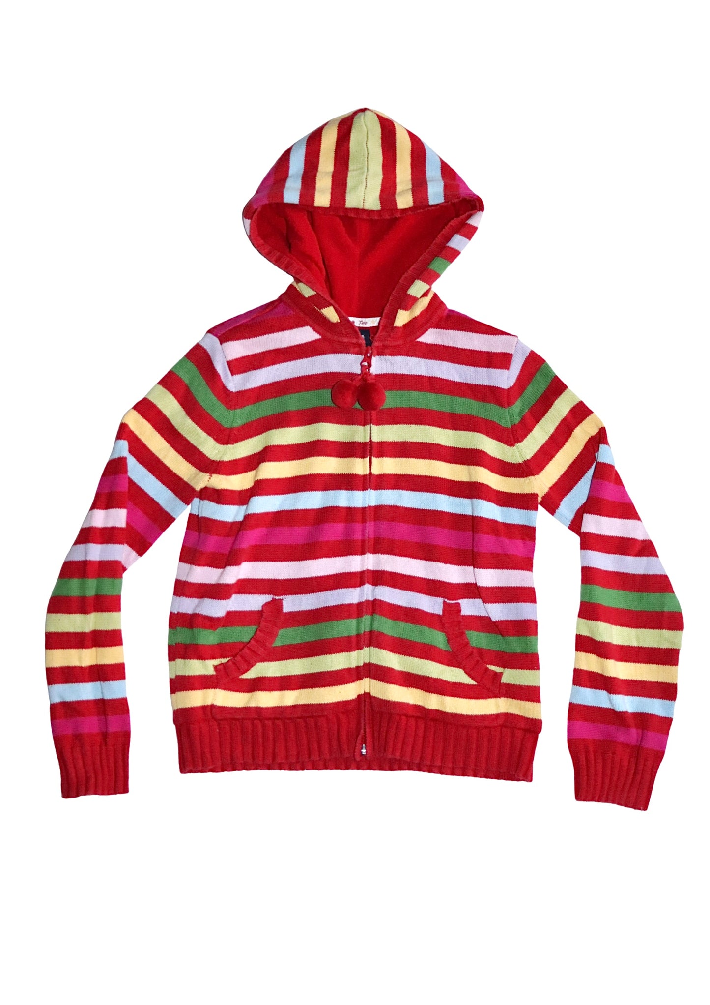 Striped Knit Zip-up Gap Hoody