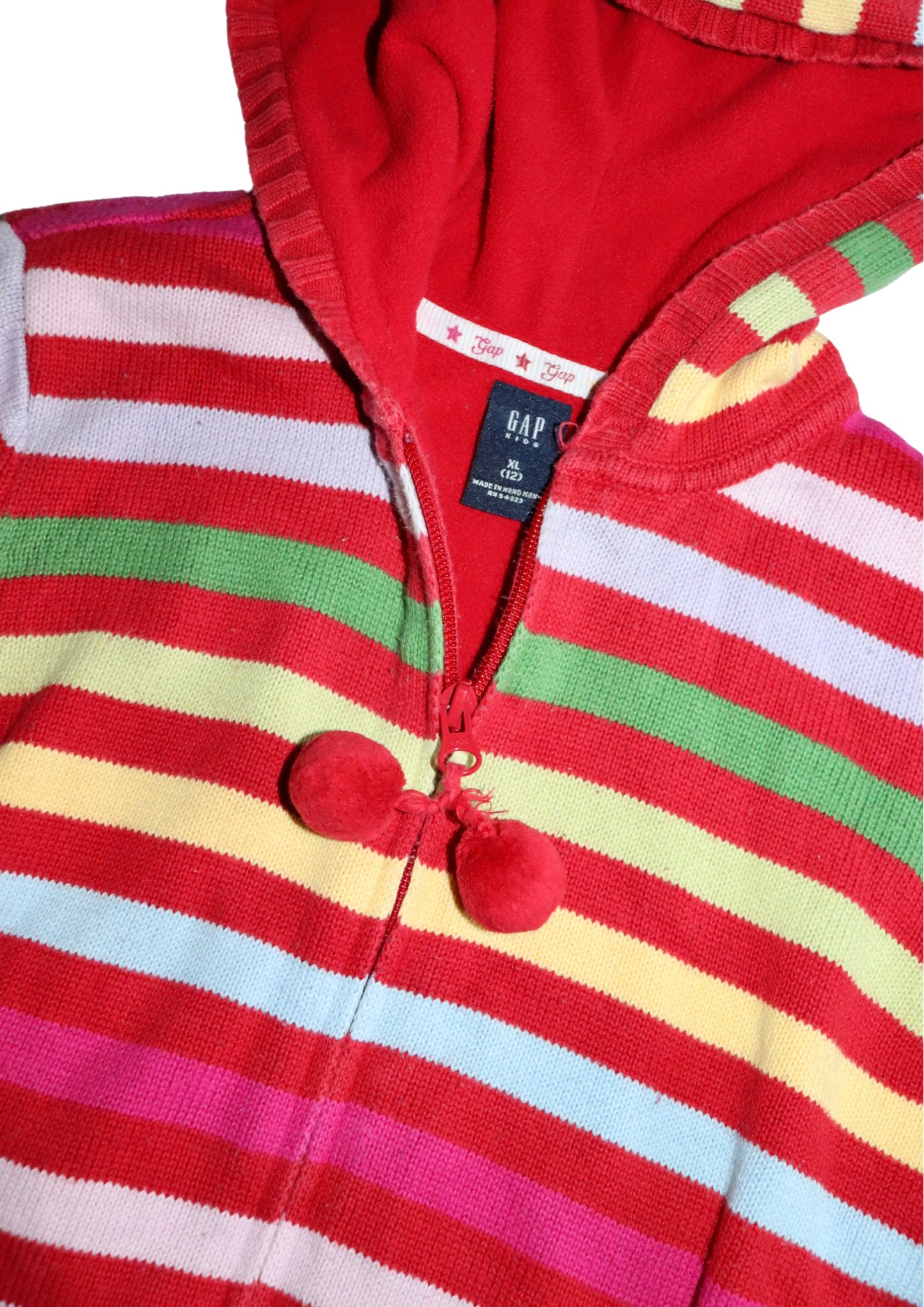 Striped Knit Zip-up Gap Hoody