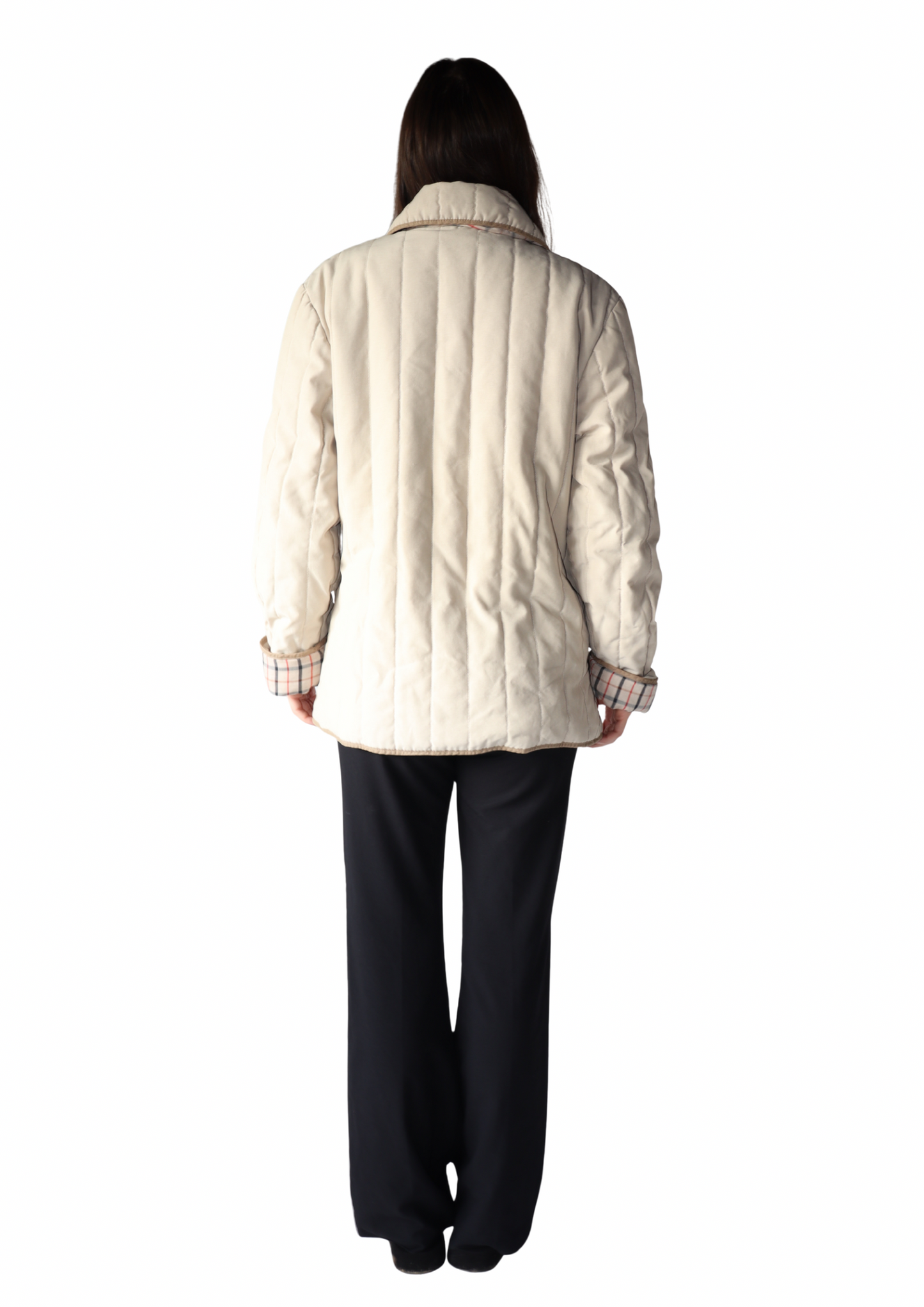 Beige Quilted Jacket