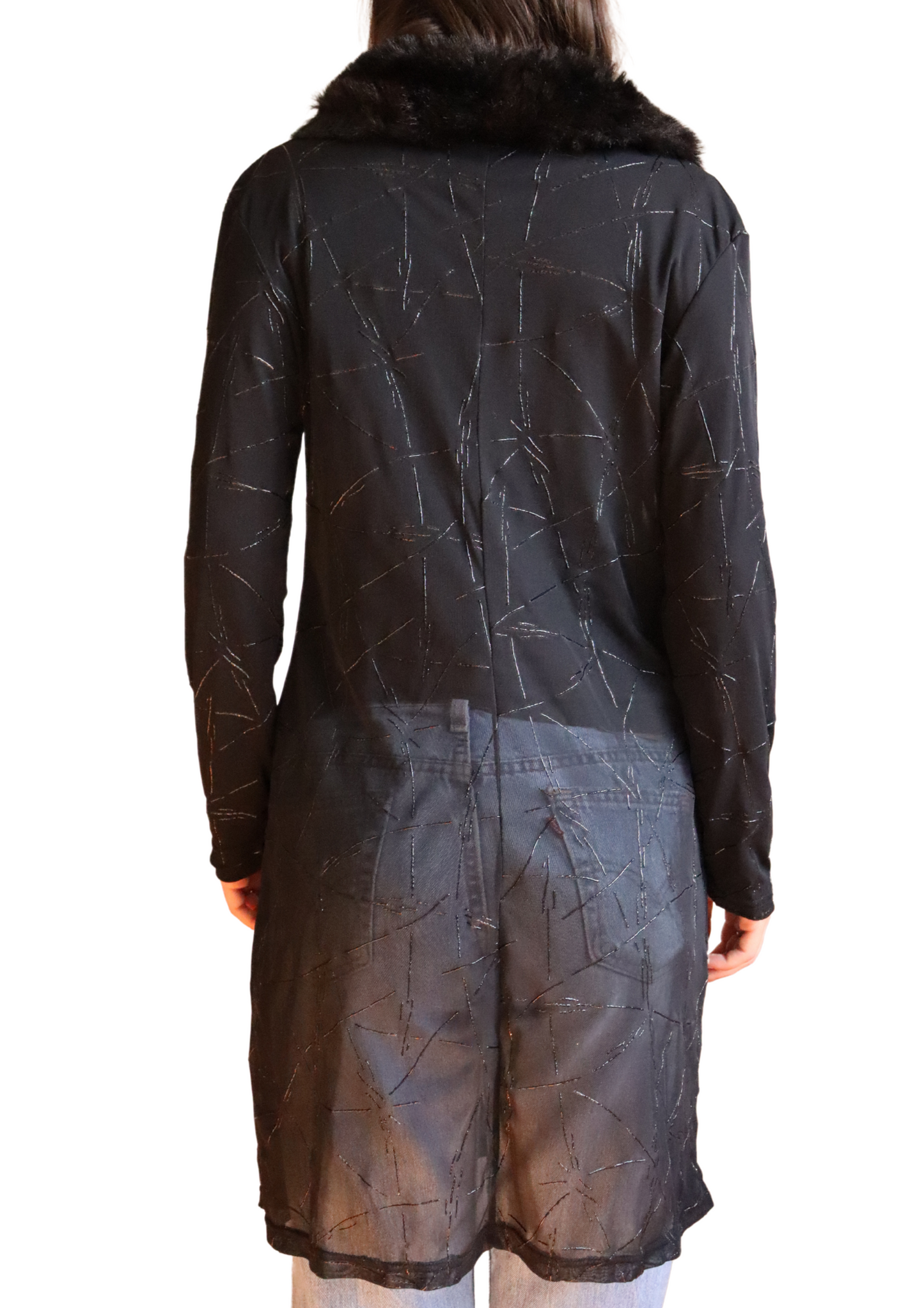 Vintage Black Throw Over