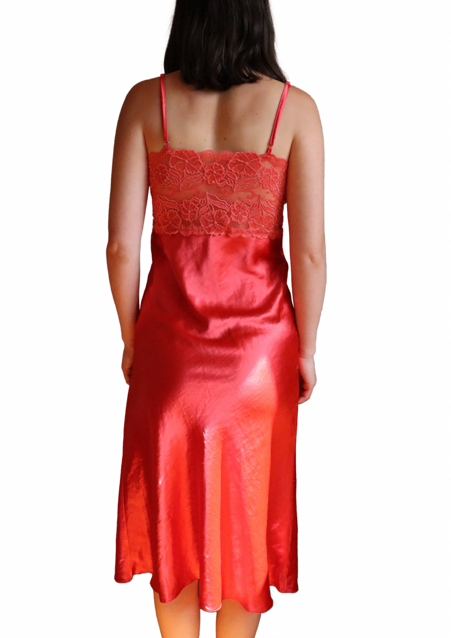 Orange Maxi Slip Dress | Size S