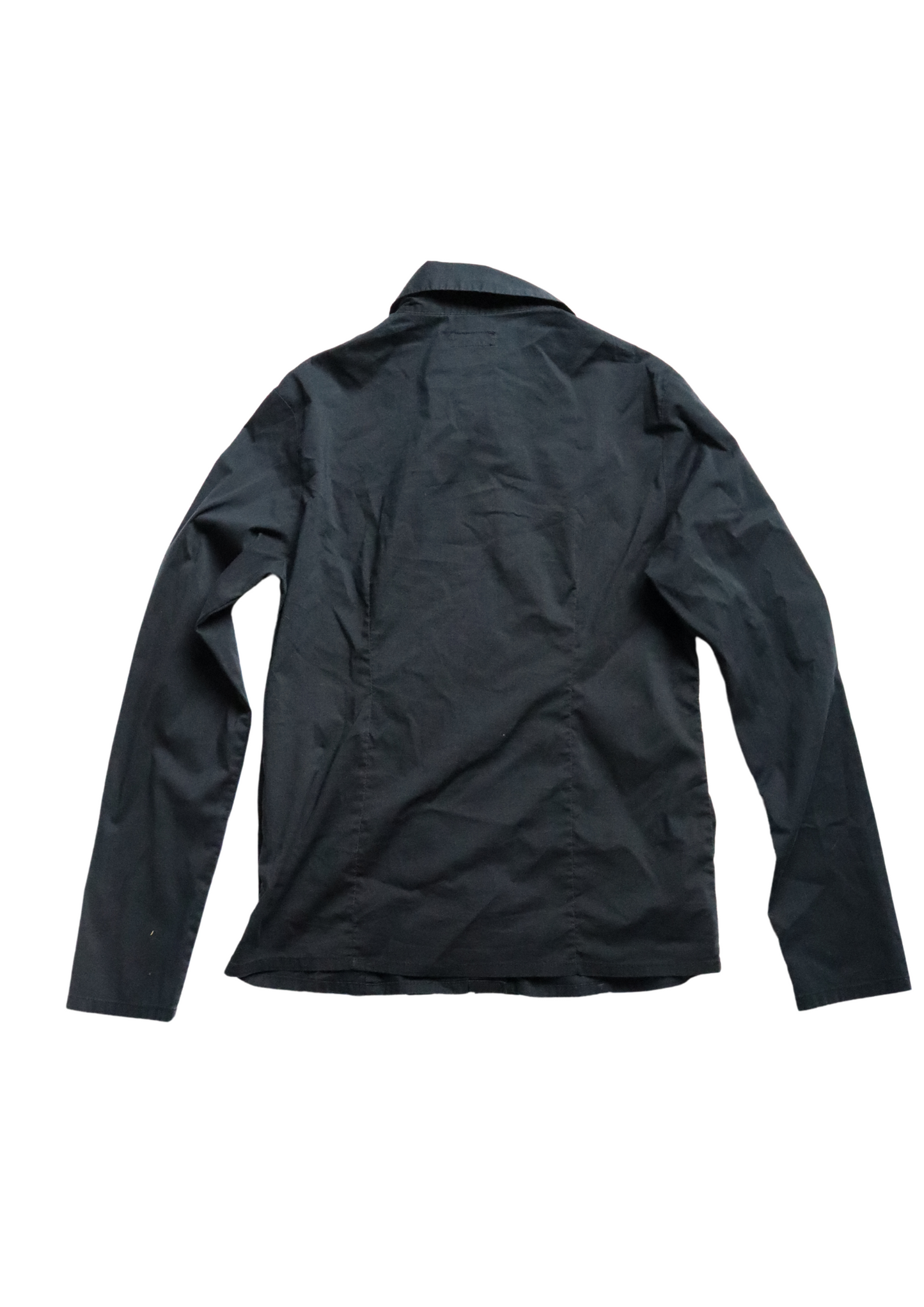 Black Ruffle Shirt