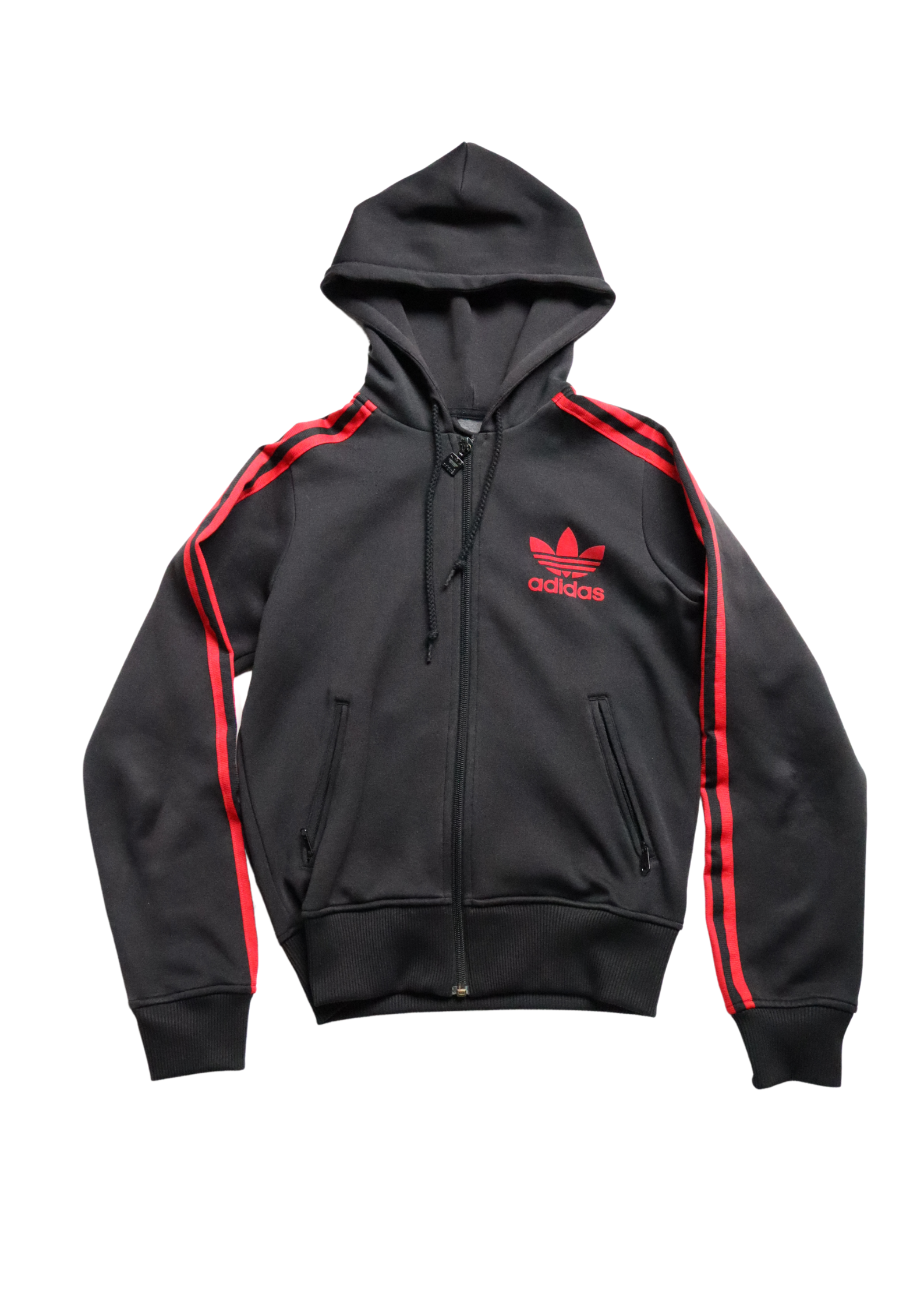 Black and red adidas jacket hotsell