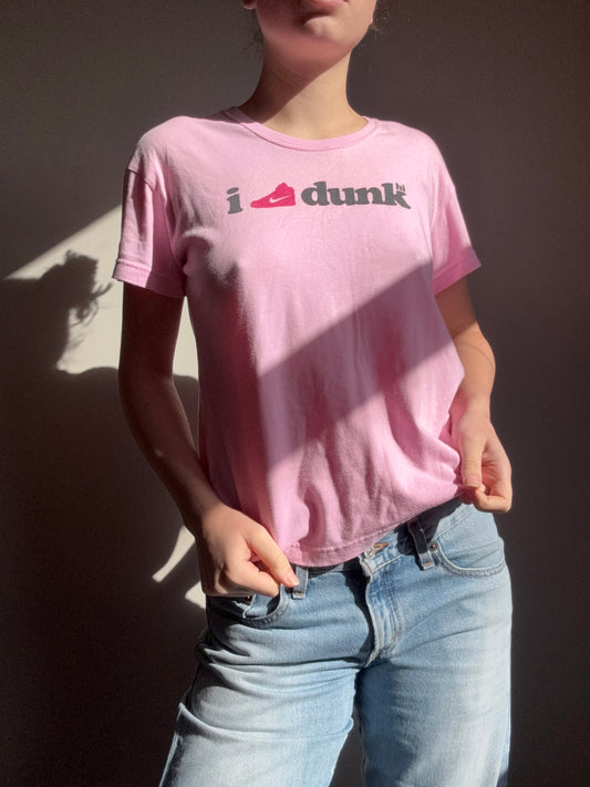 Vintage Pink Nike Dunk Tee | Size M