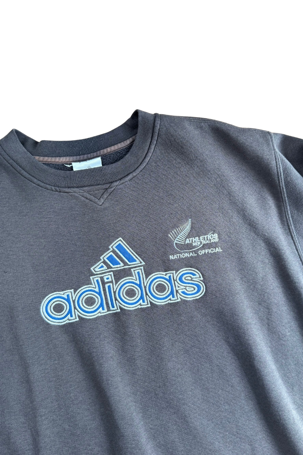 Vintage Grey Adidas Crew┃Size XL