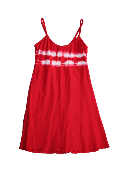 Vintage Red Tie Dye Mini Dress┃Size 6