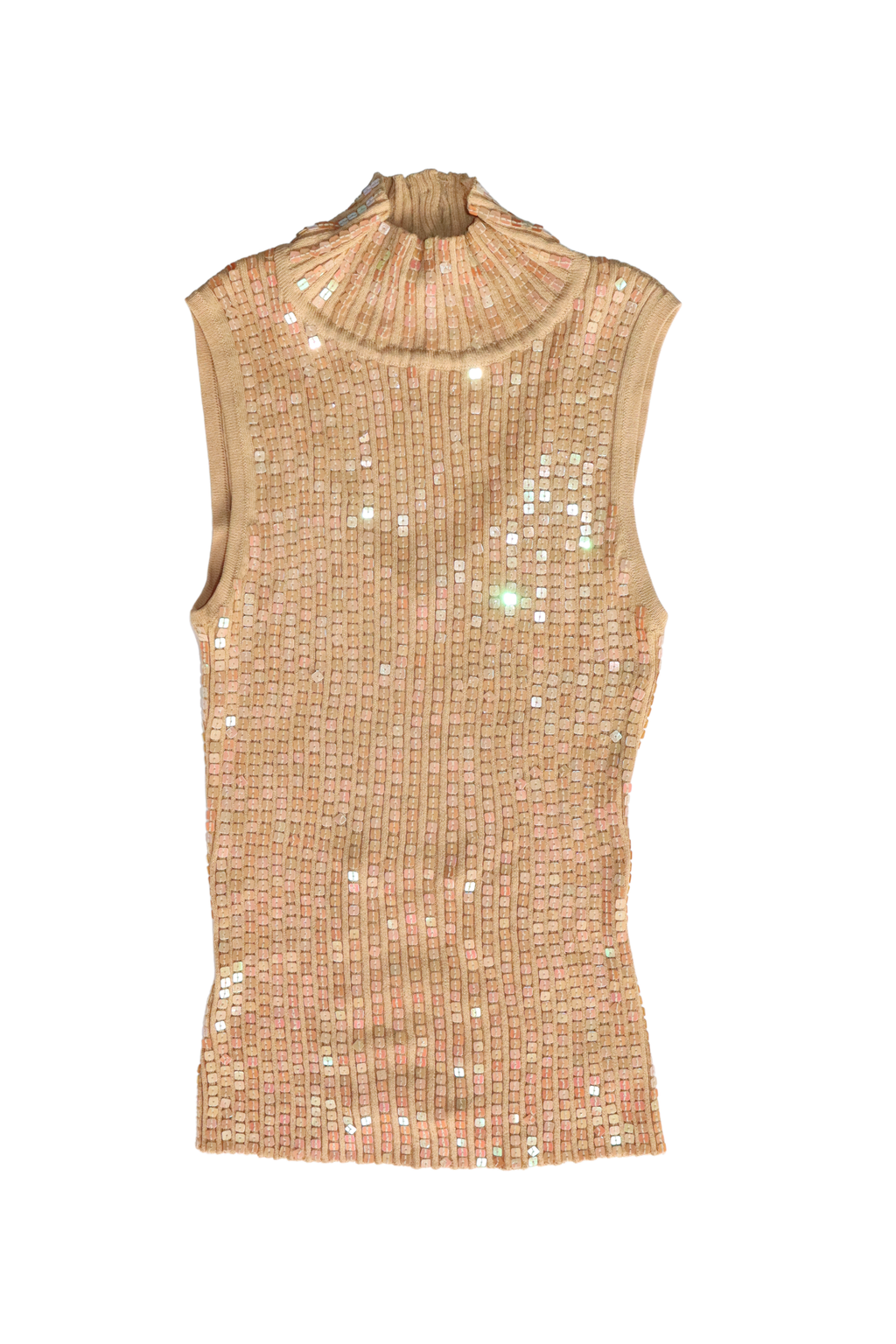 90s Sequin Turtleneck Tank