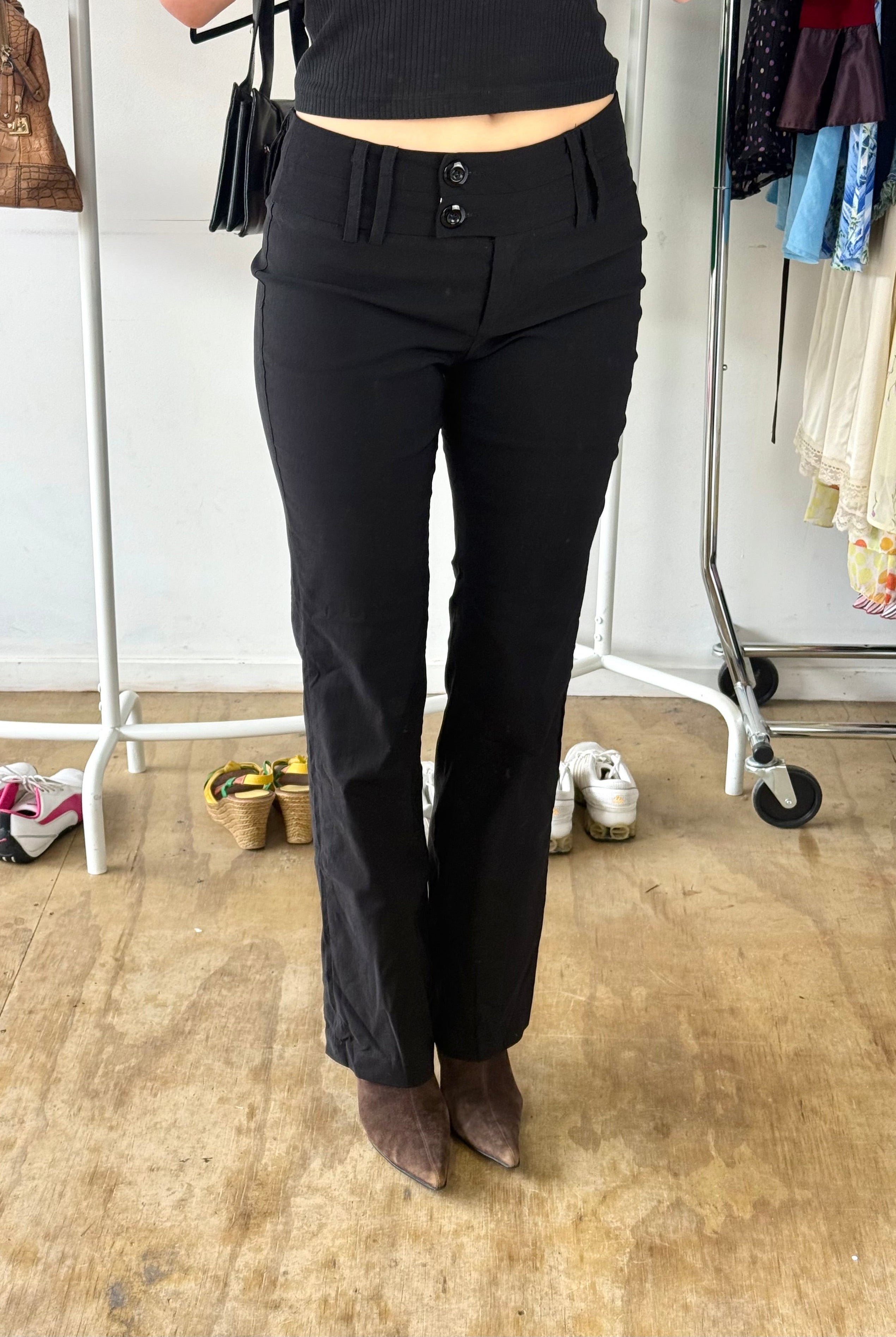 Y2K Black Dress Pants┃Size 10