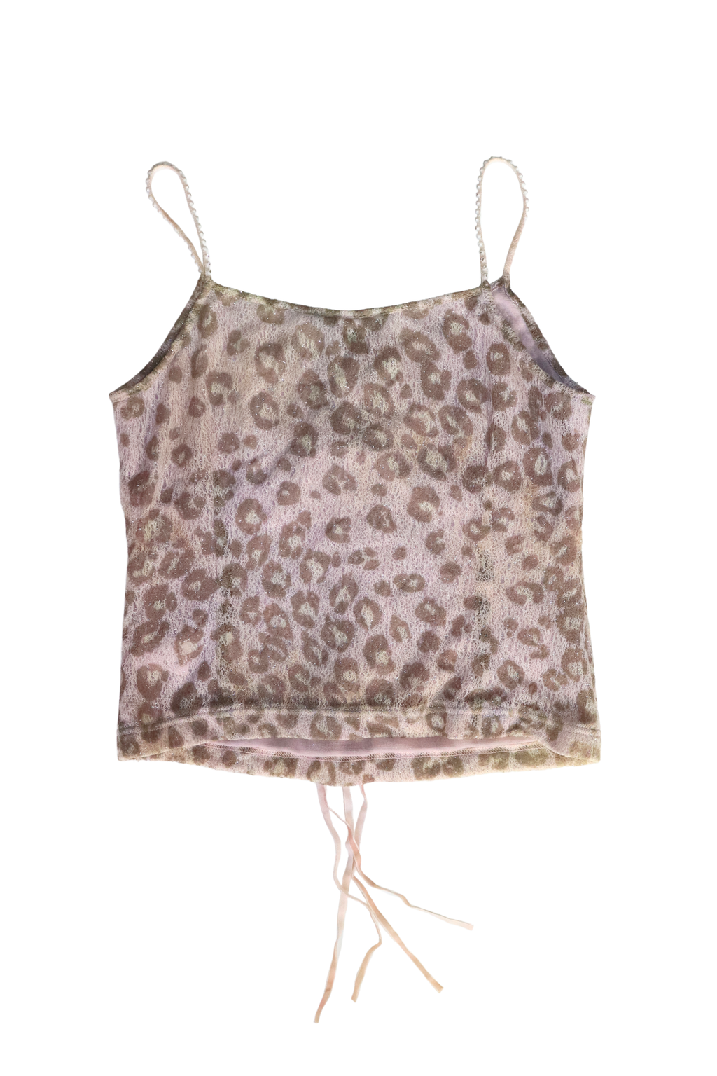 90s Cheetah Lace Singlet┃Size 42