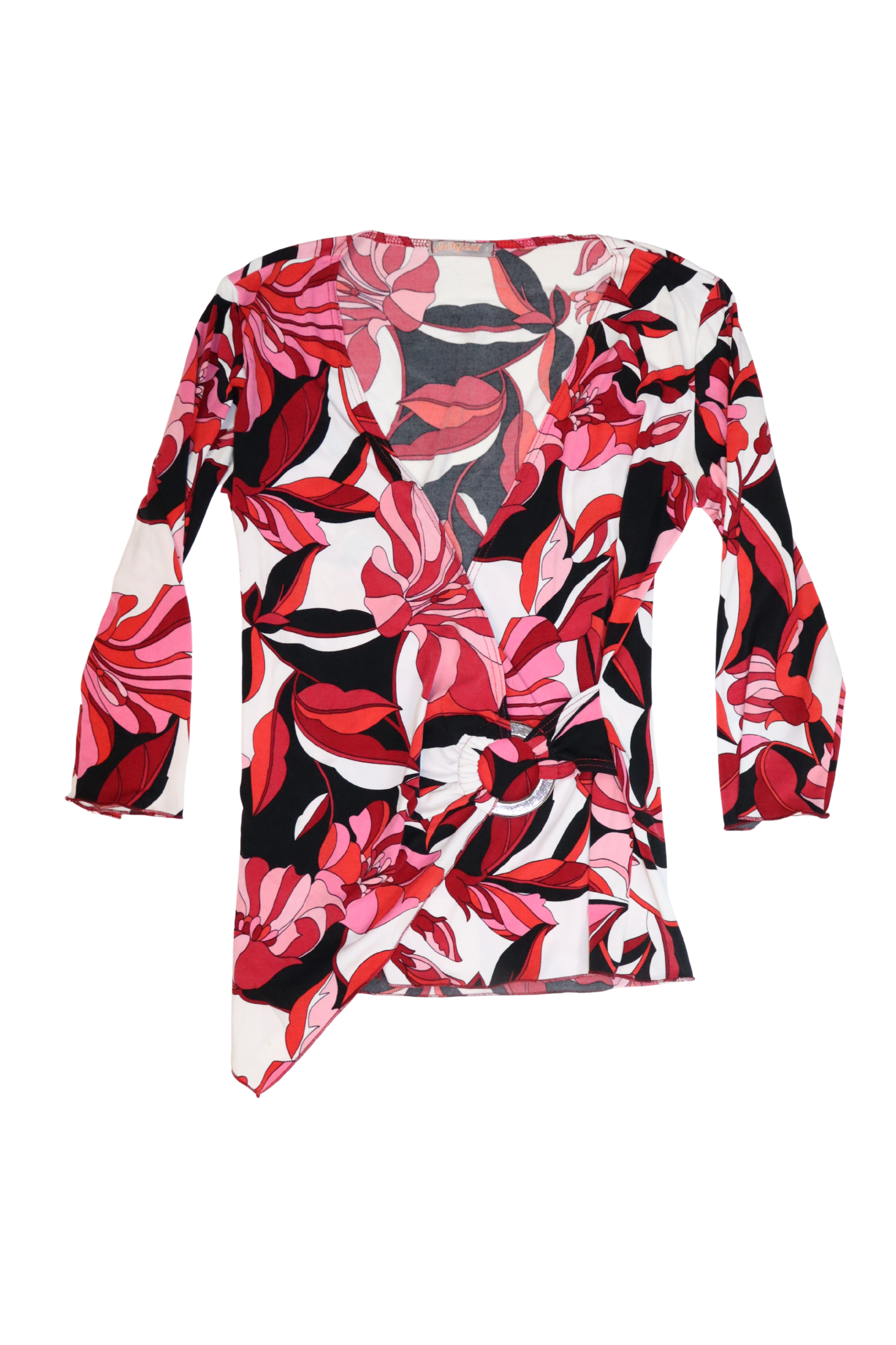Vintage Pagani Red Floral Top┃Size 12