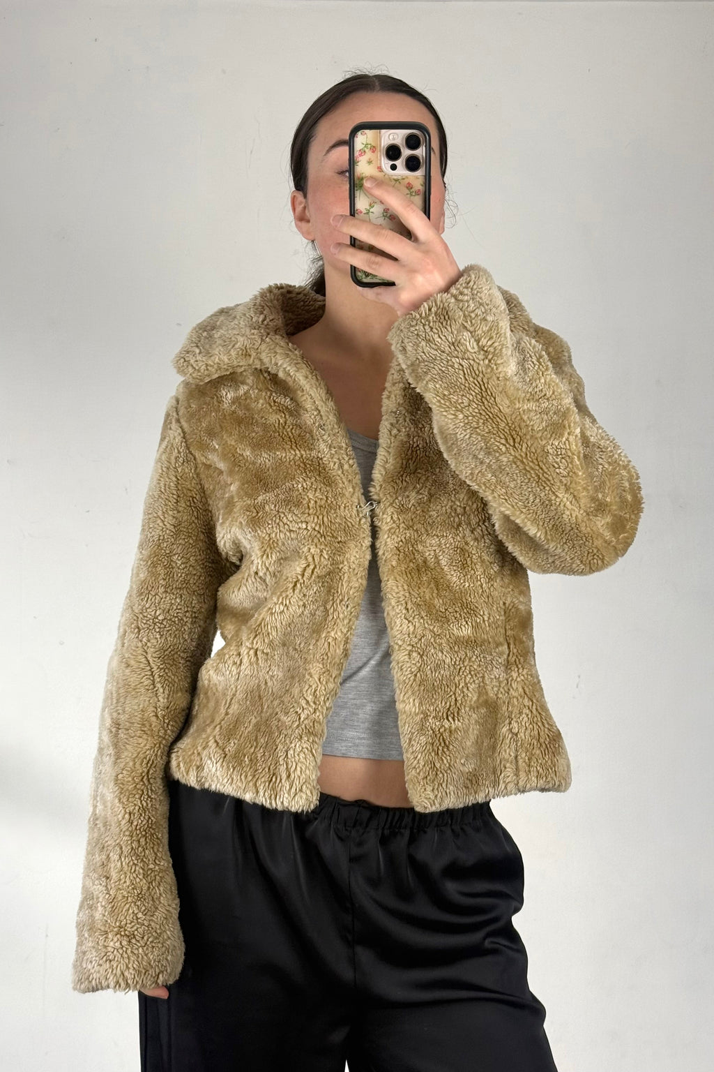 Brown Faux Fur Jacket┃Size M