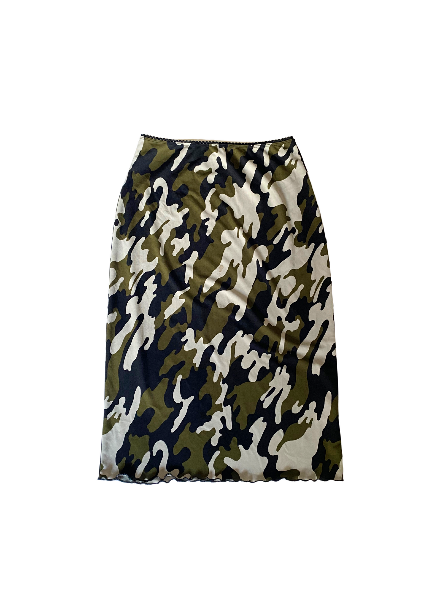 Vintage Camo Midi Skirt | Size 36
