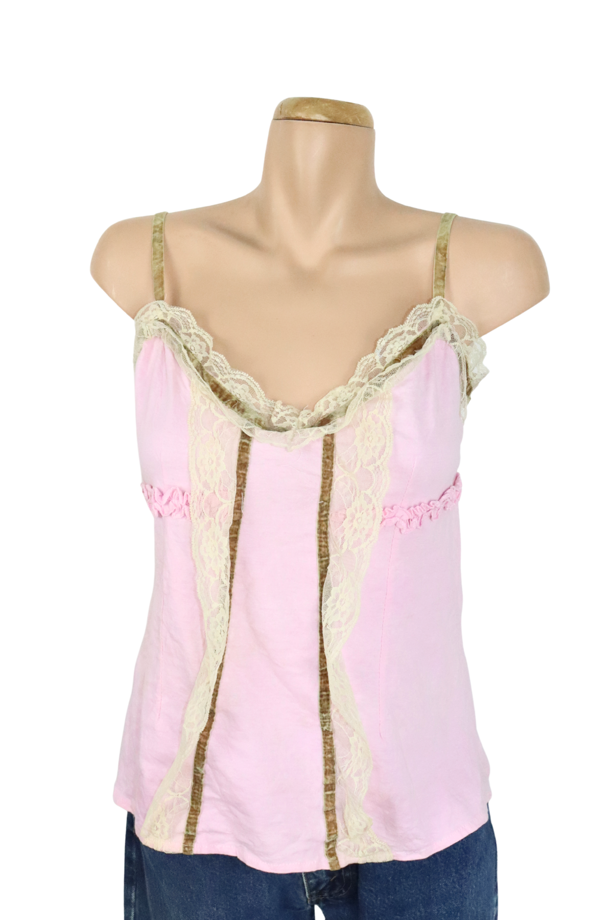 Pink Lace Singlet┃Size S/M