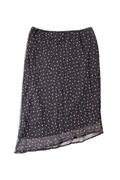 Black and Purple Polka Dot Midi Skirt┃Size 12