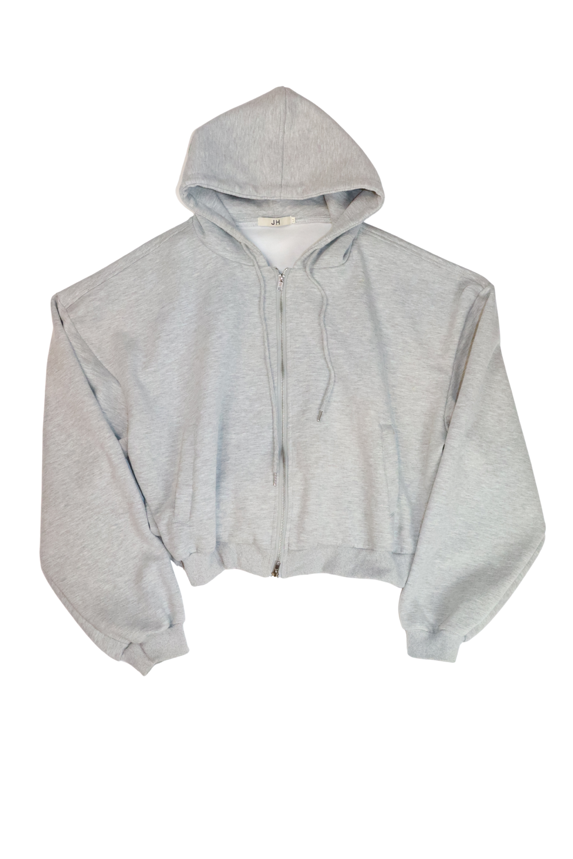 Grey Cropped Hoody┃Size M