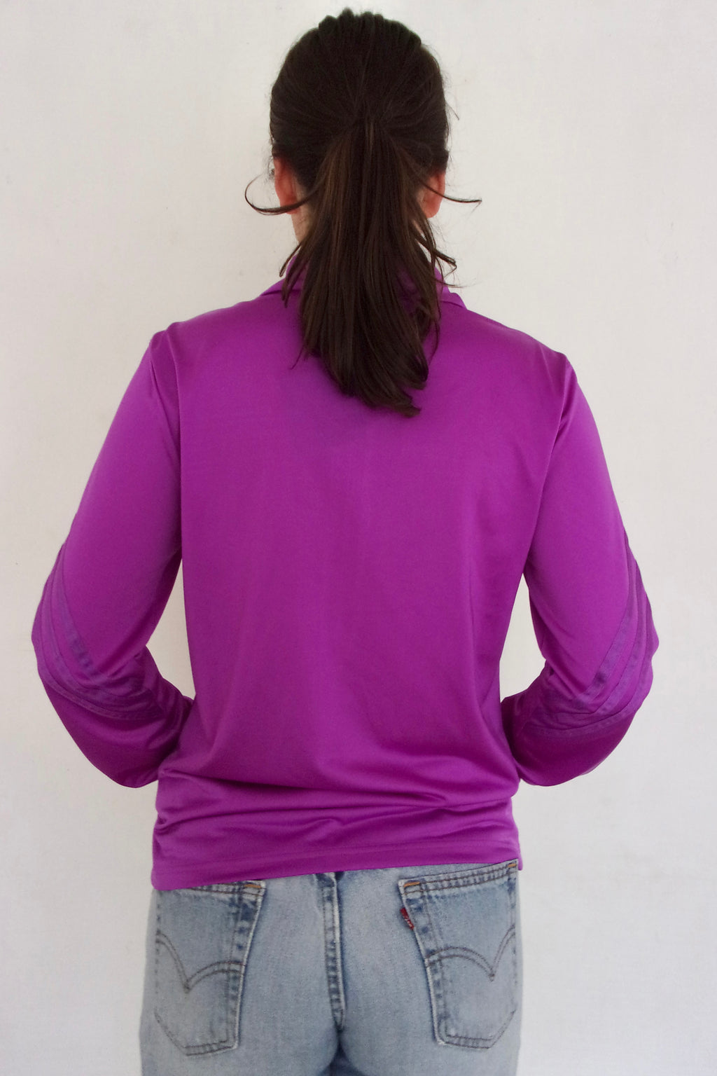 Purple Adidas Zip-up┃Size S