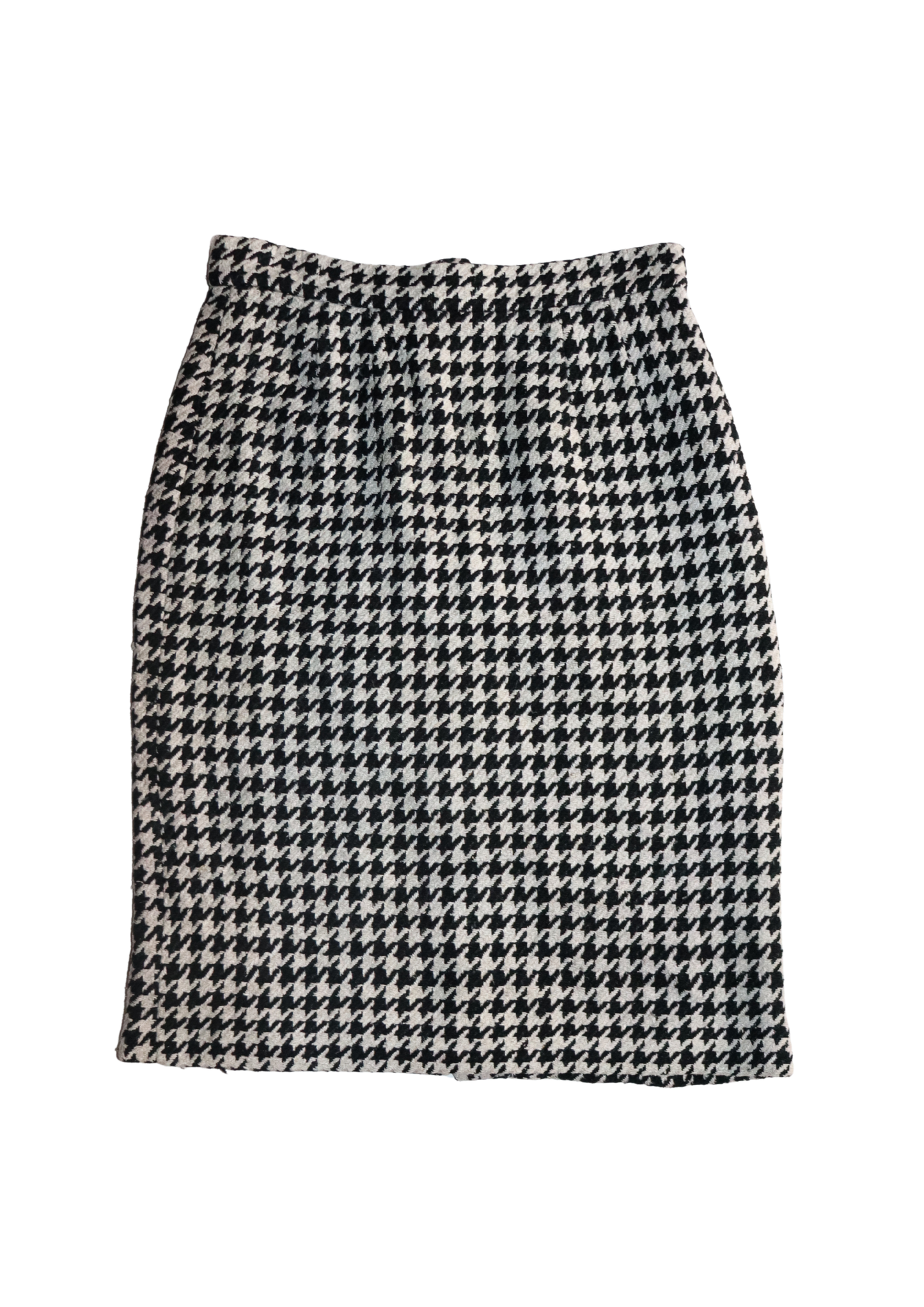 Vintage Houndstooth Midi Skirt