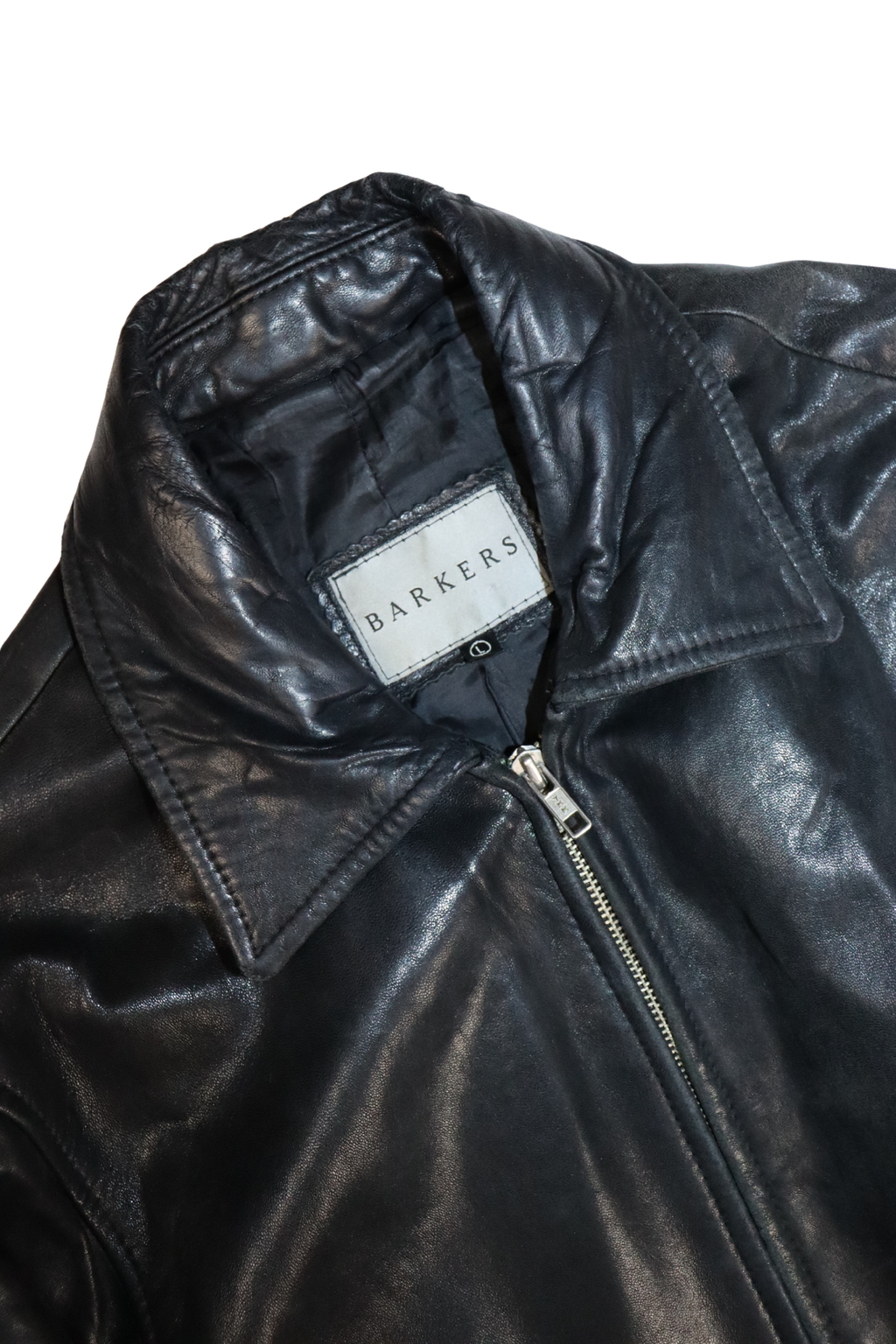 Vintage Bakers Leather Bomber┃Size L