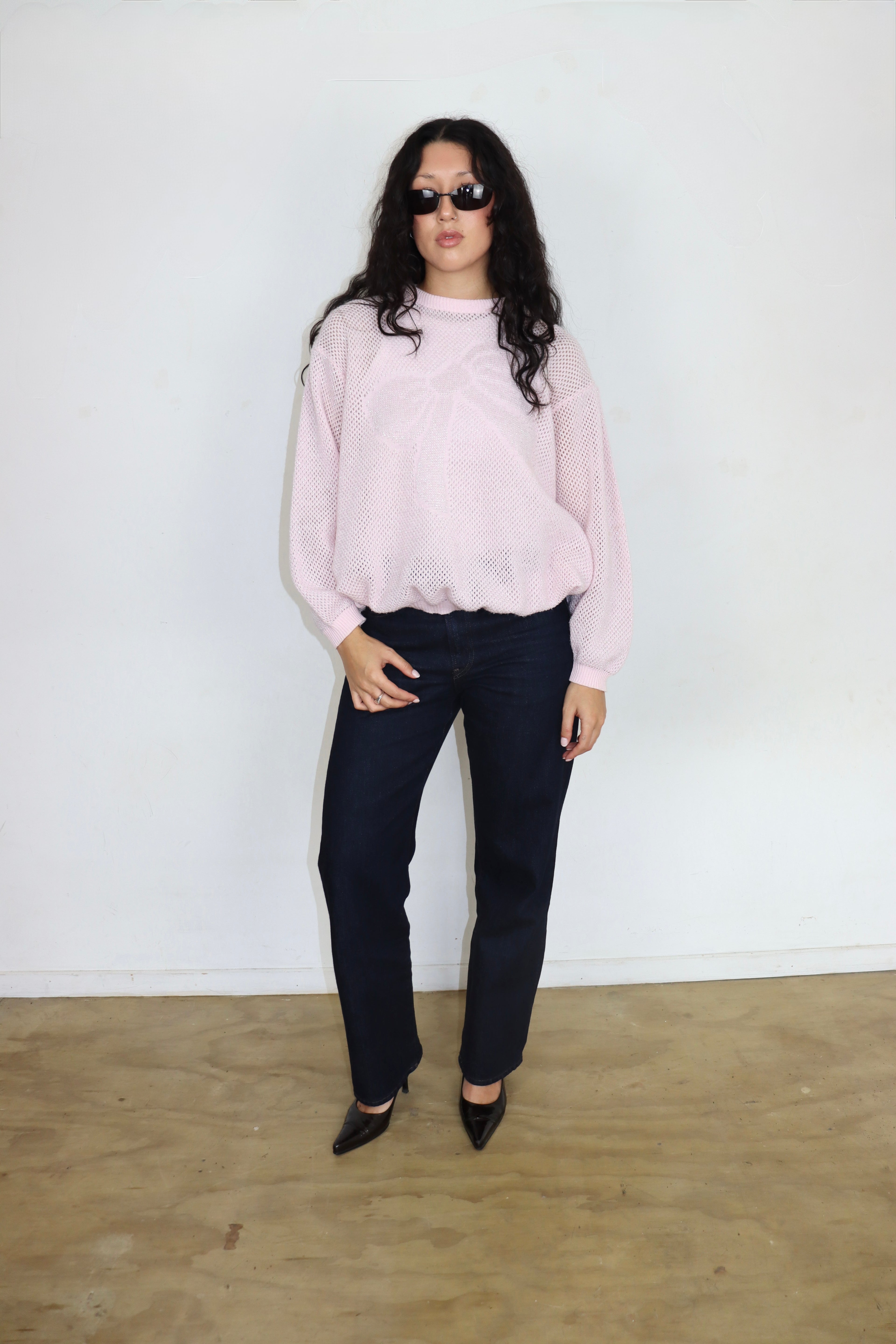 Pink Bow Knit