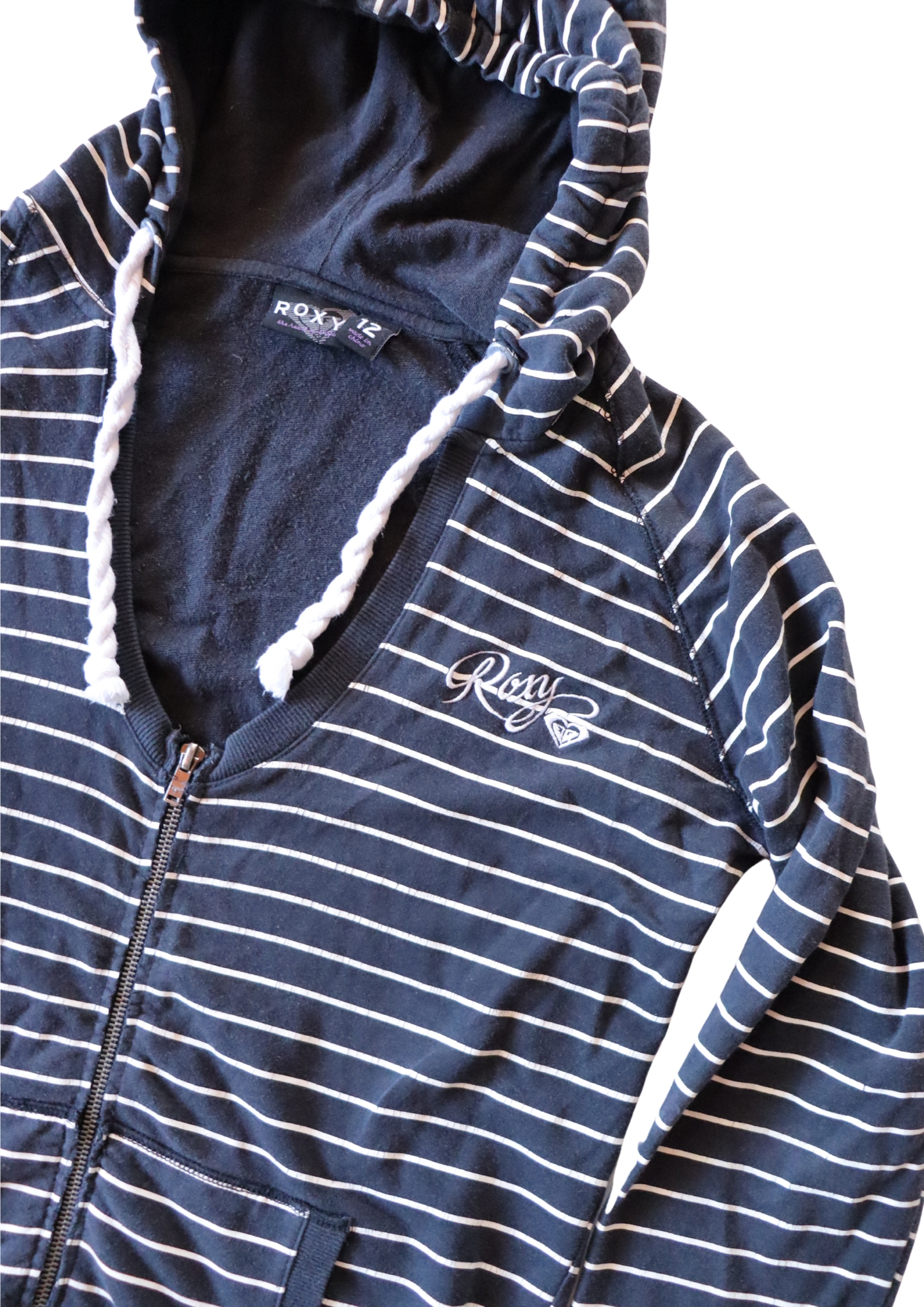 Striped Roxy Hoody┃Size 12