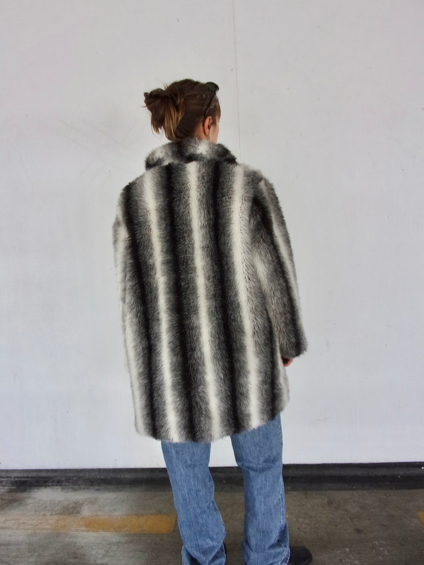 Vintage Faux Fur Jacket┃Size XL