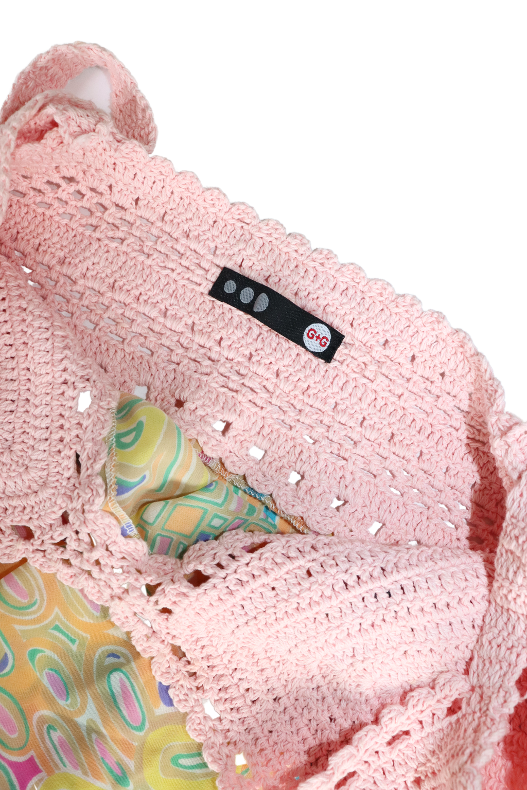 90s Pink Crochet Singlet