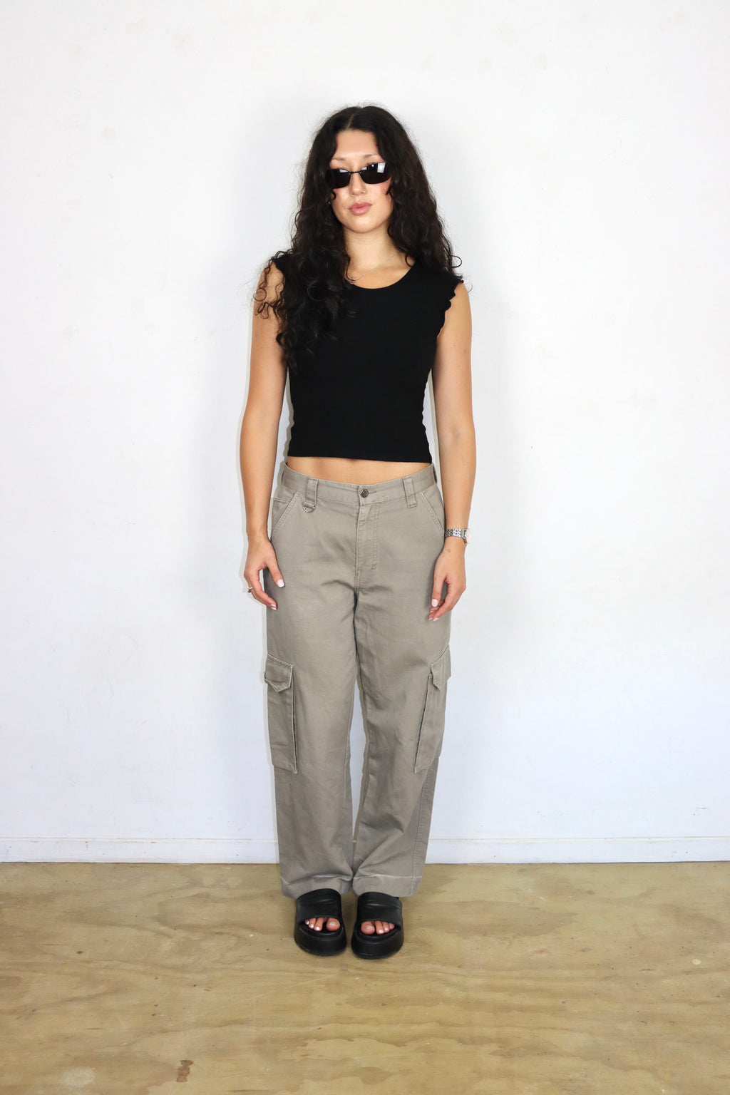 Y2K Black Crop Top