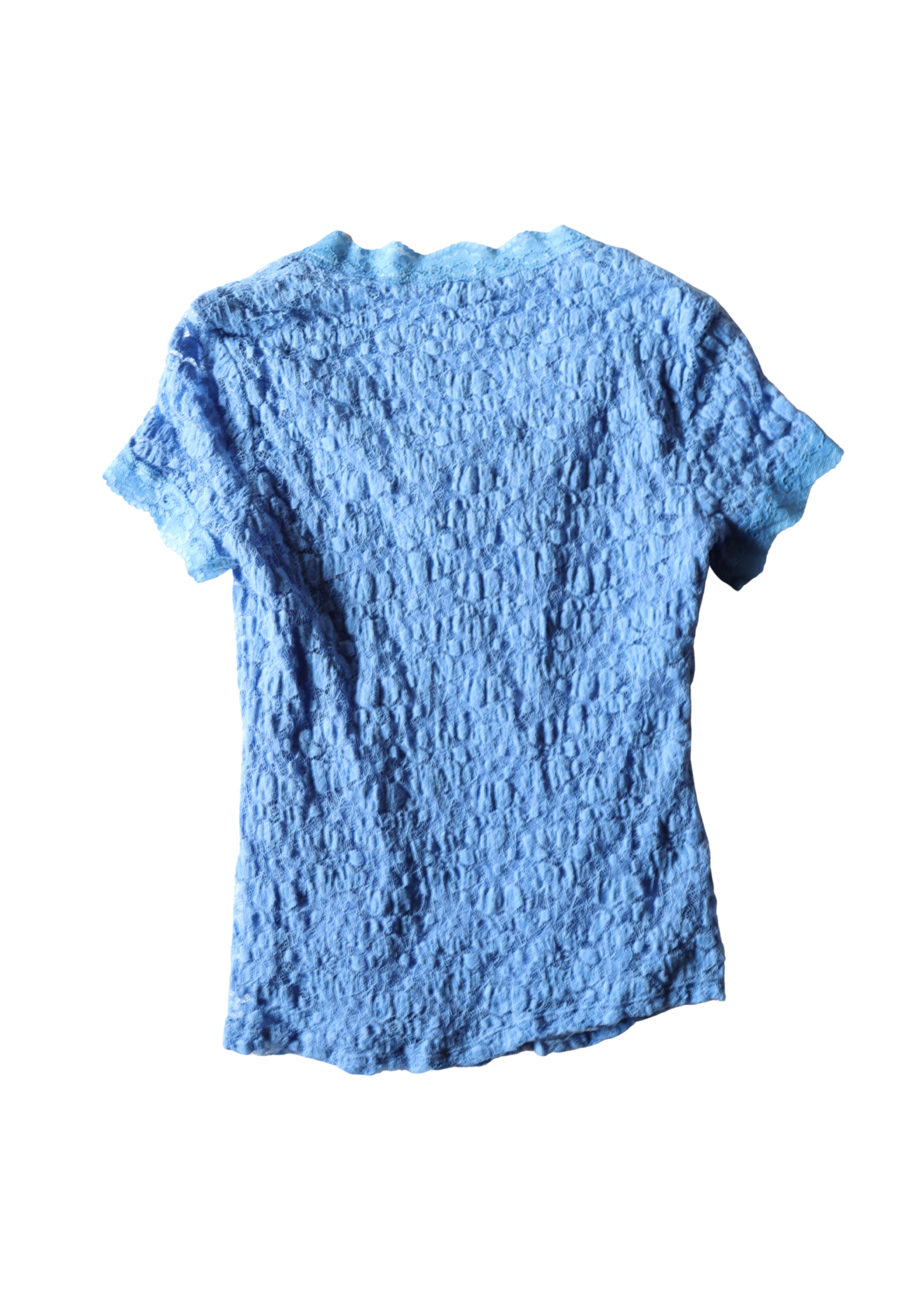 Vintage Blue Lace Top┃Size M
