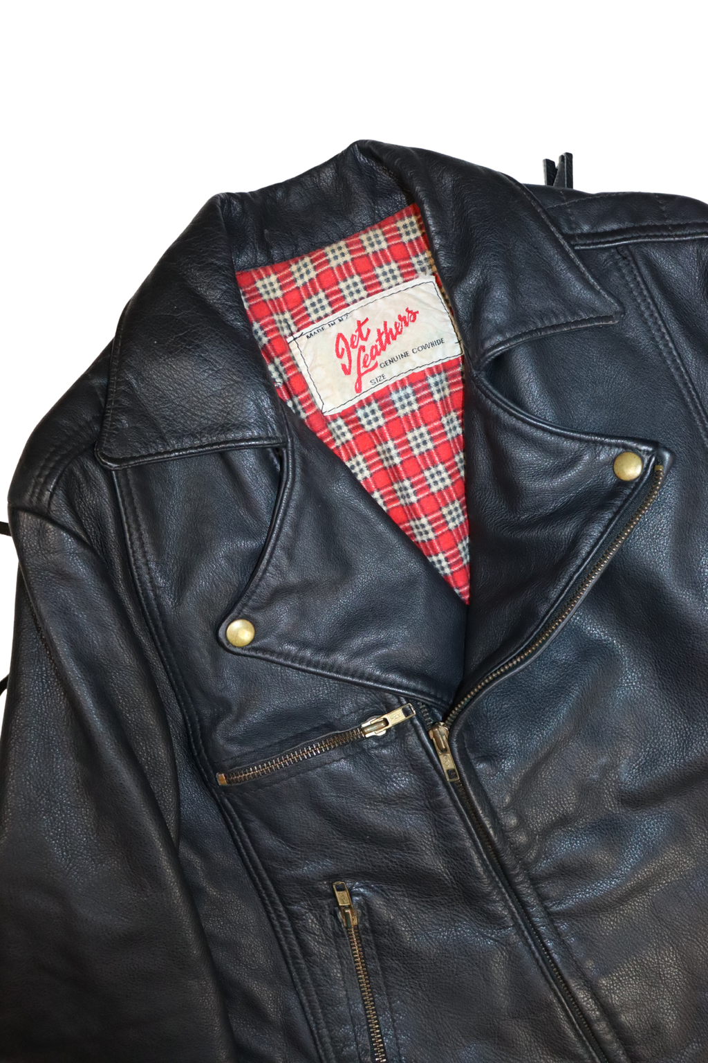Vintage Fringe Leather Jacket