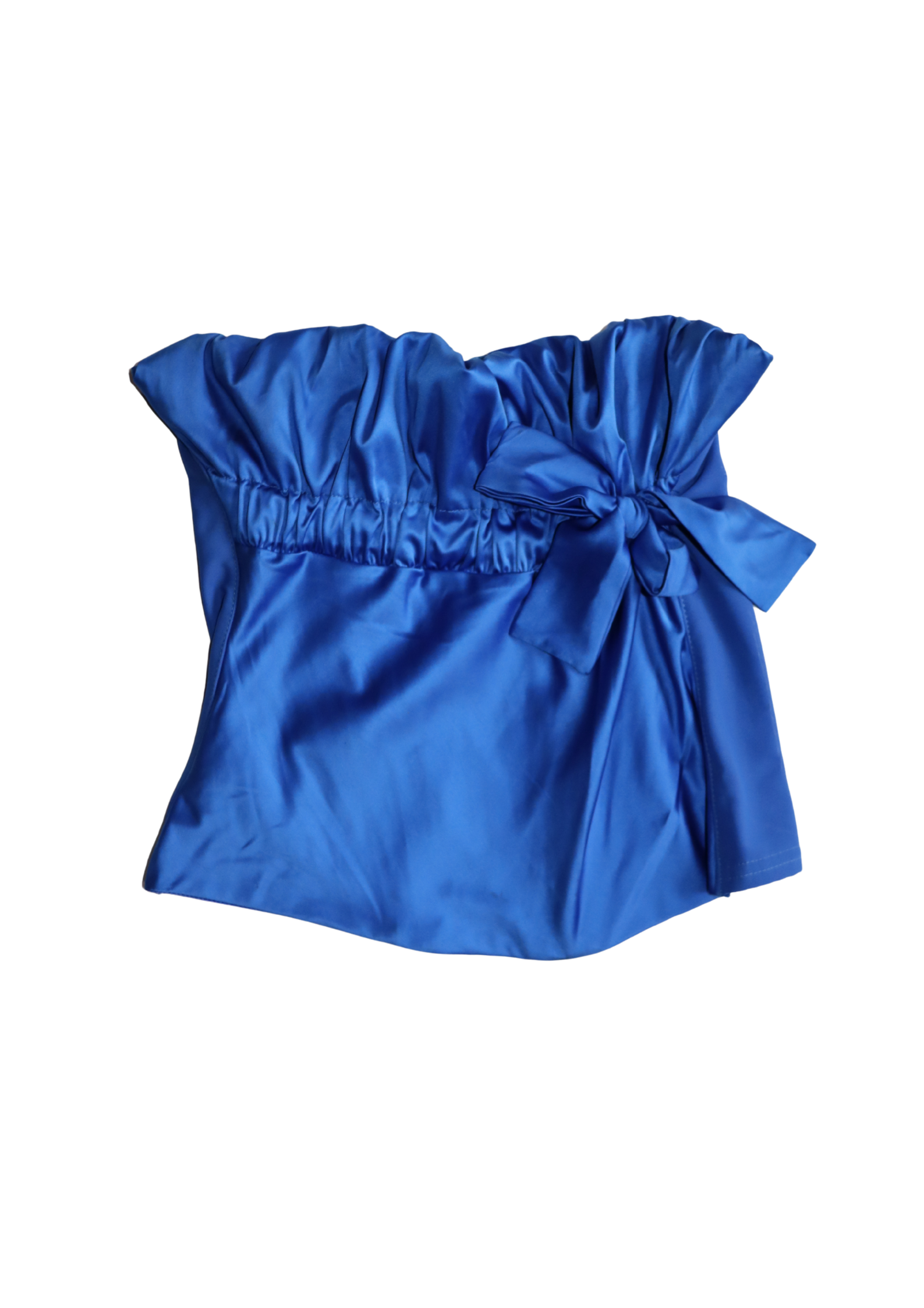 Blue Bow Corset Top | Size 14