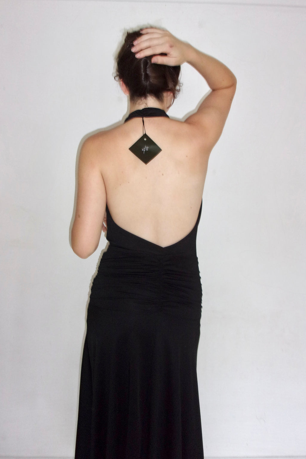 Vintage Black Halterneck Dress