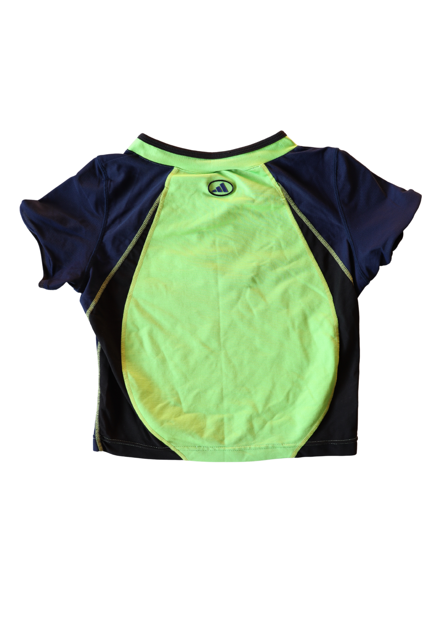 Vintage Green and Navy Adidas Tee┃Size M