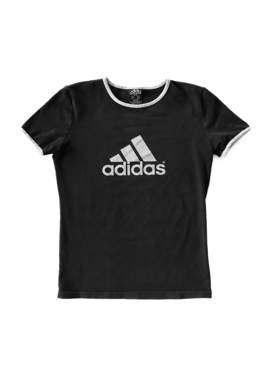 Vintage Black Adidas Baby Tee┃Size M