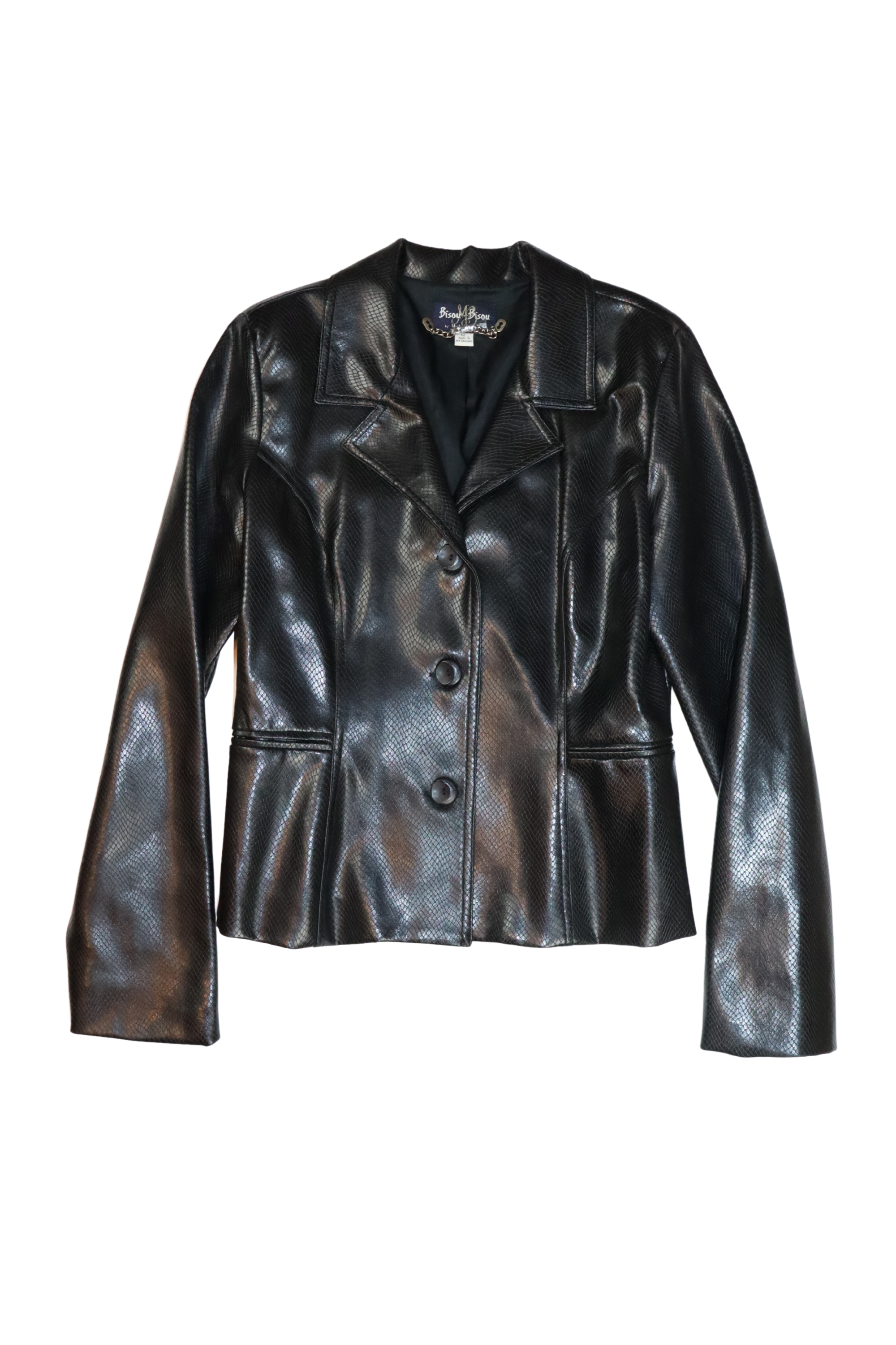 Vintage Pleather Blazer┃Size 12