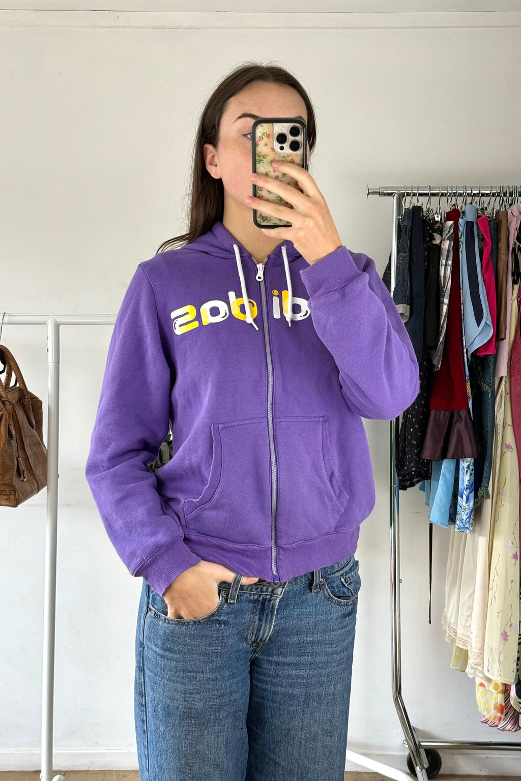 Purple Adidas Zip-up┃Size M