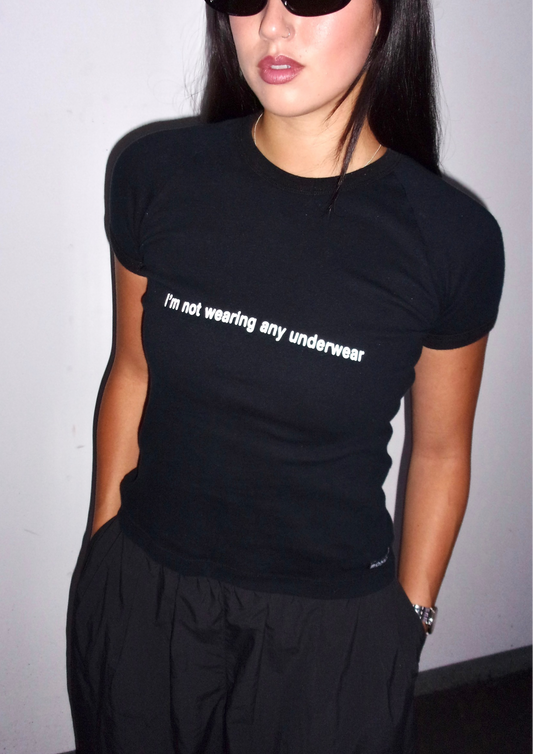 Vintage I'm Not Wearing Underwear Tee┃Size XS