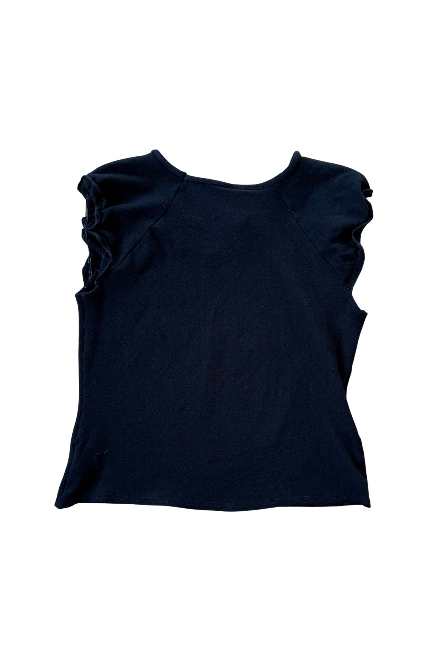 Y2K Black Crop Top