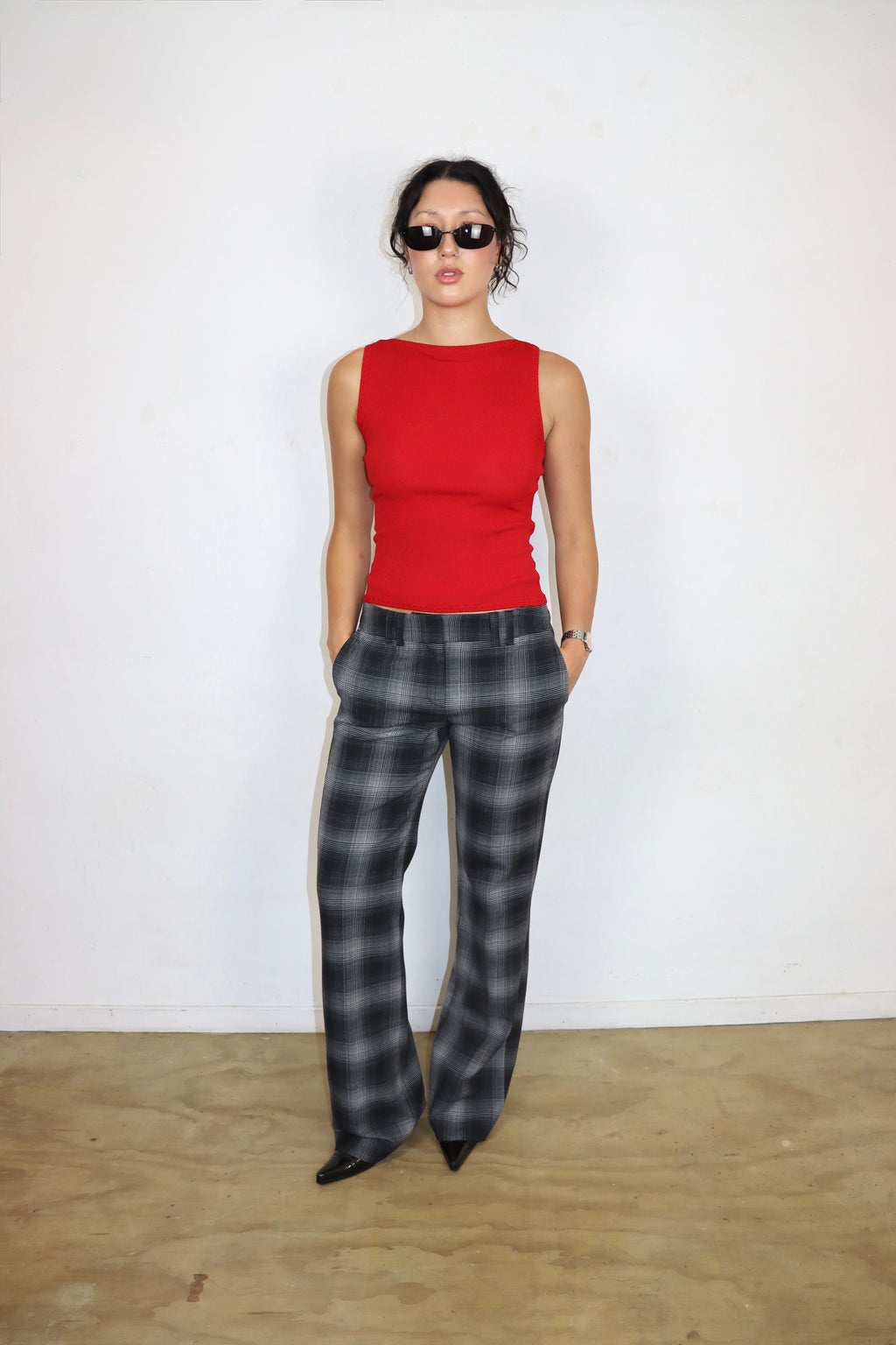 Plaid Low Rise Y2K Dresspants┃Size 10