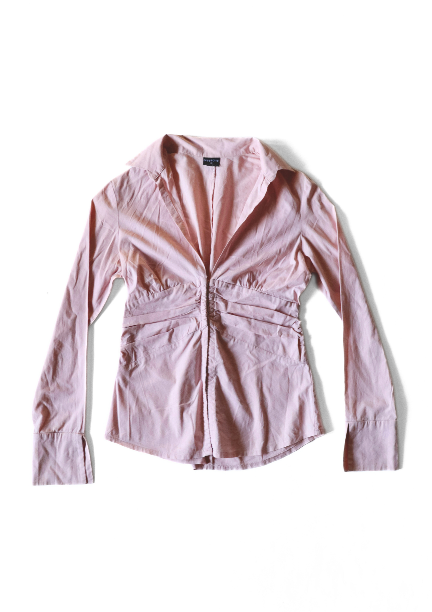 Vintage Glassons Hook and Eye Pink Shirt┃Size 10