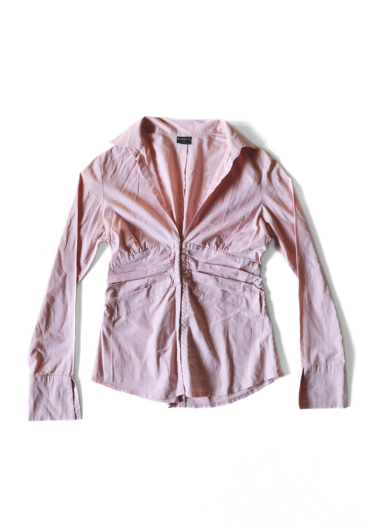 Vintage Glassons Hook and Eye Pink Shirt┃Size 10